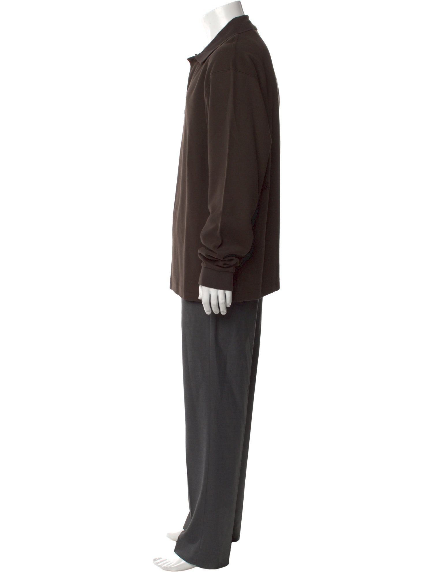 Burberry Collar Long Sleeve Polo Shirt w/ Tags