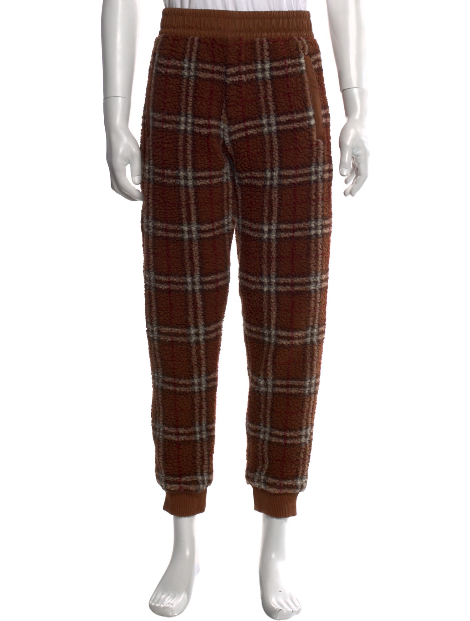Burberry Plaid Print Joggers