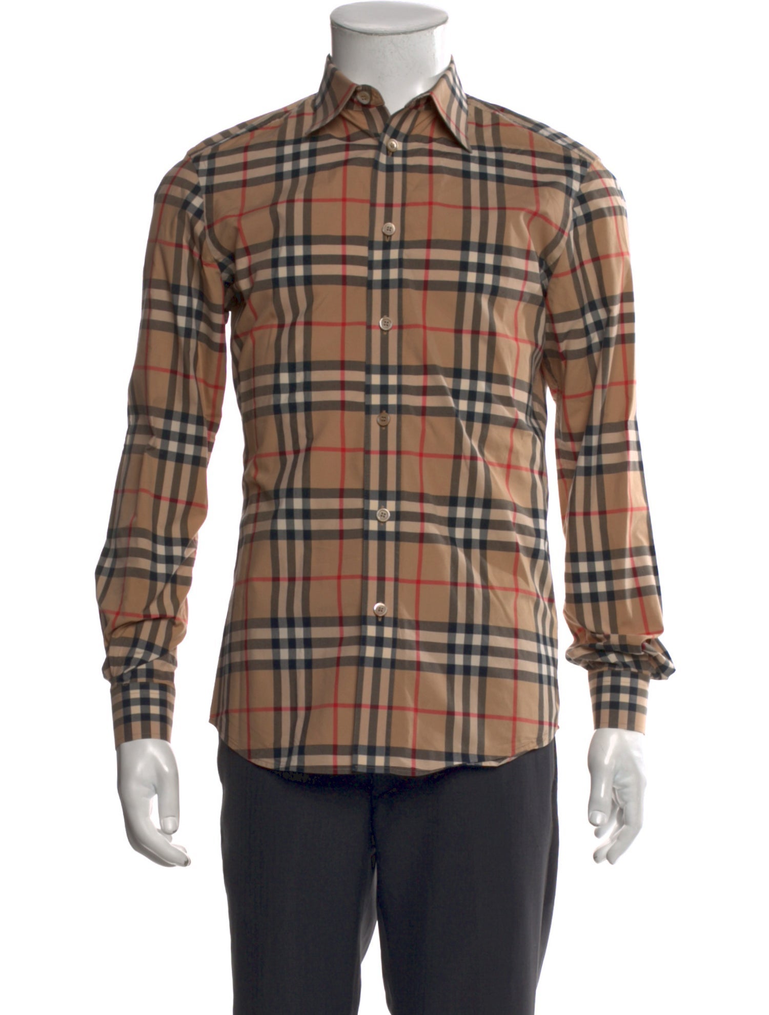 Burberry House Check Pattern Long Sleeve Shirt
