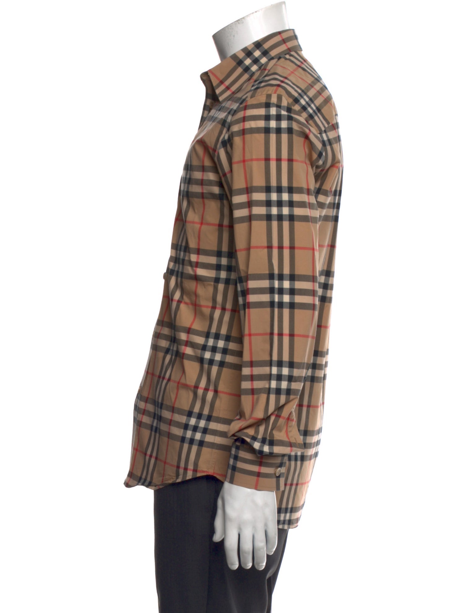 Burberry House Check Pattern Long Sleeve Shirt