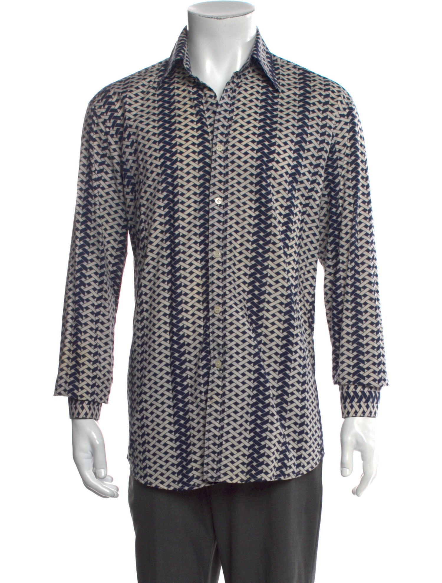 Burberry Prorsum Printed Long Sleeve Shirt