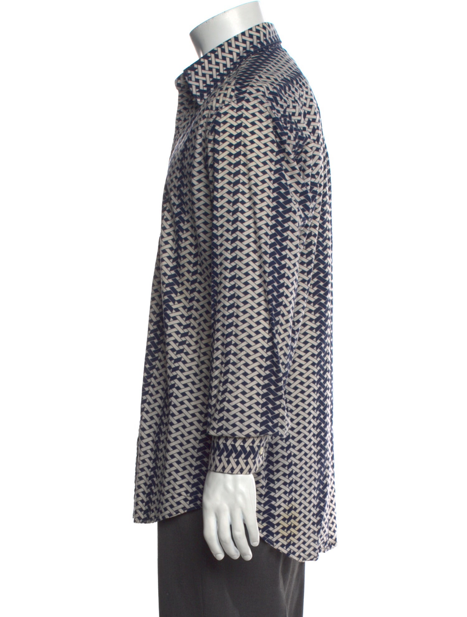 Burberry Prorsum Printed Long Sleeve Shirt