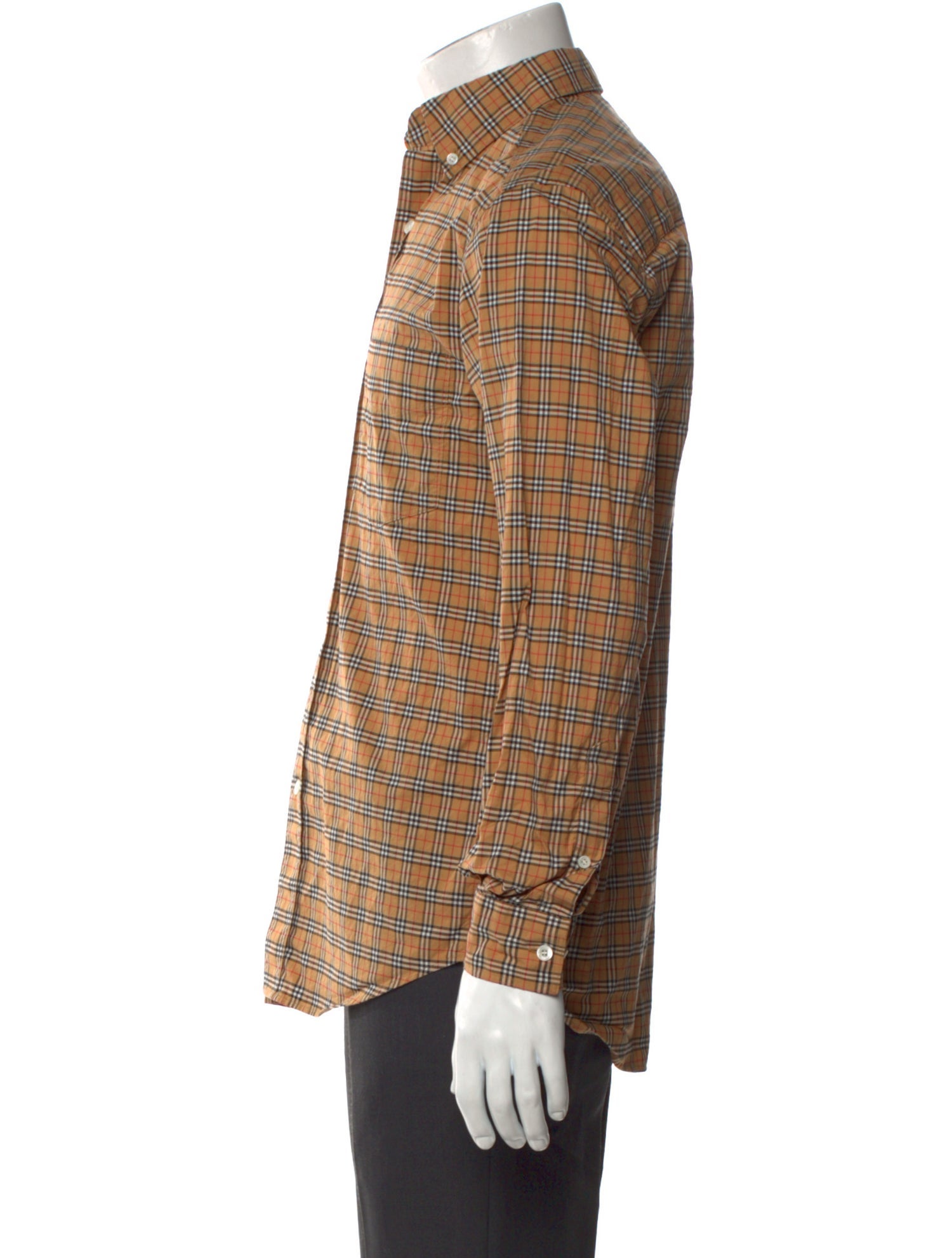 Burberry House Check Pattern Long Sleeve Western Shirt