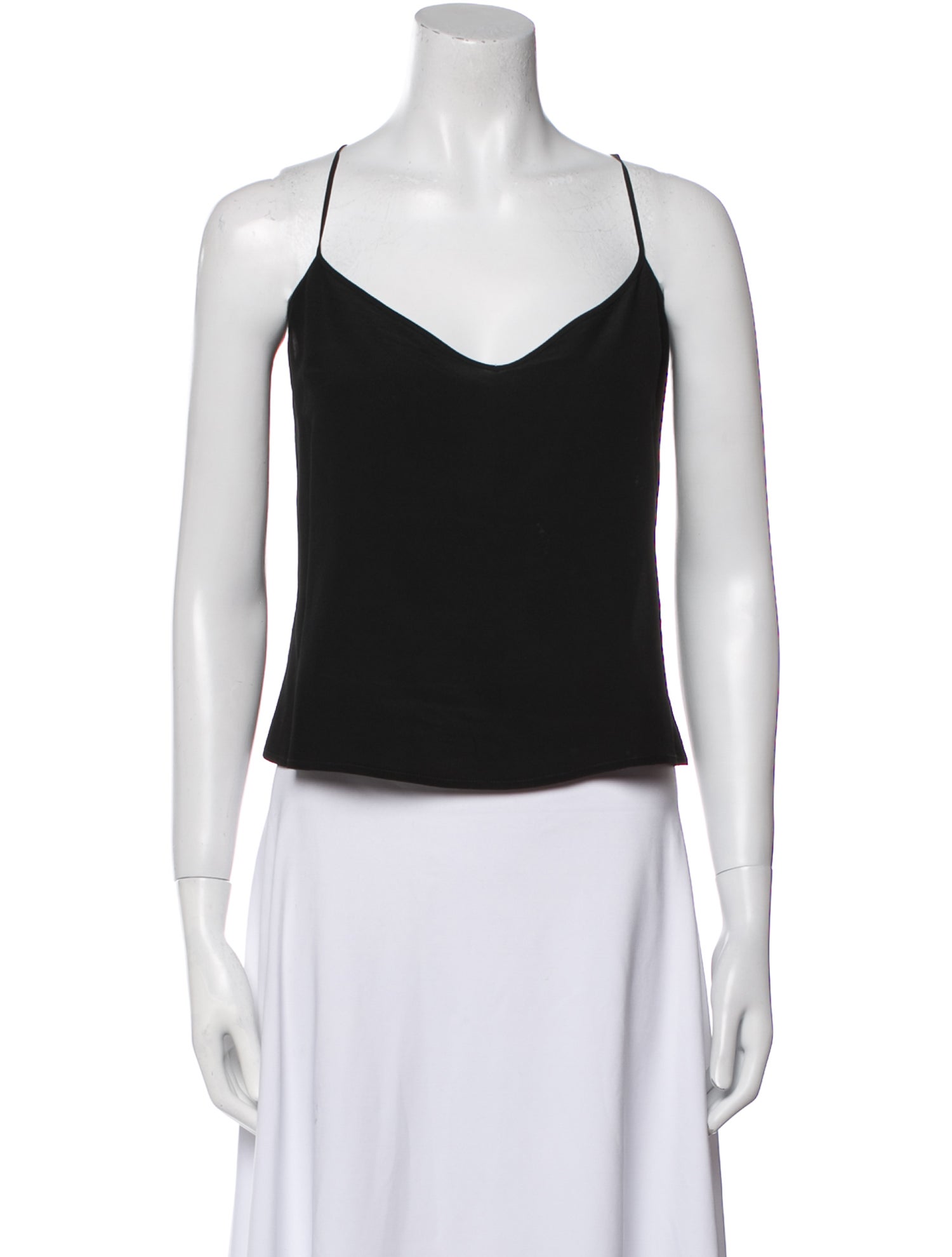 Burberry Prorsum Silk V-Neck Top