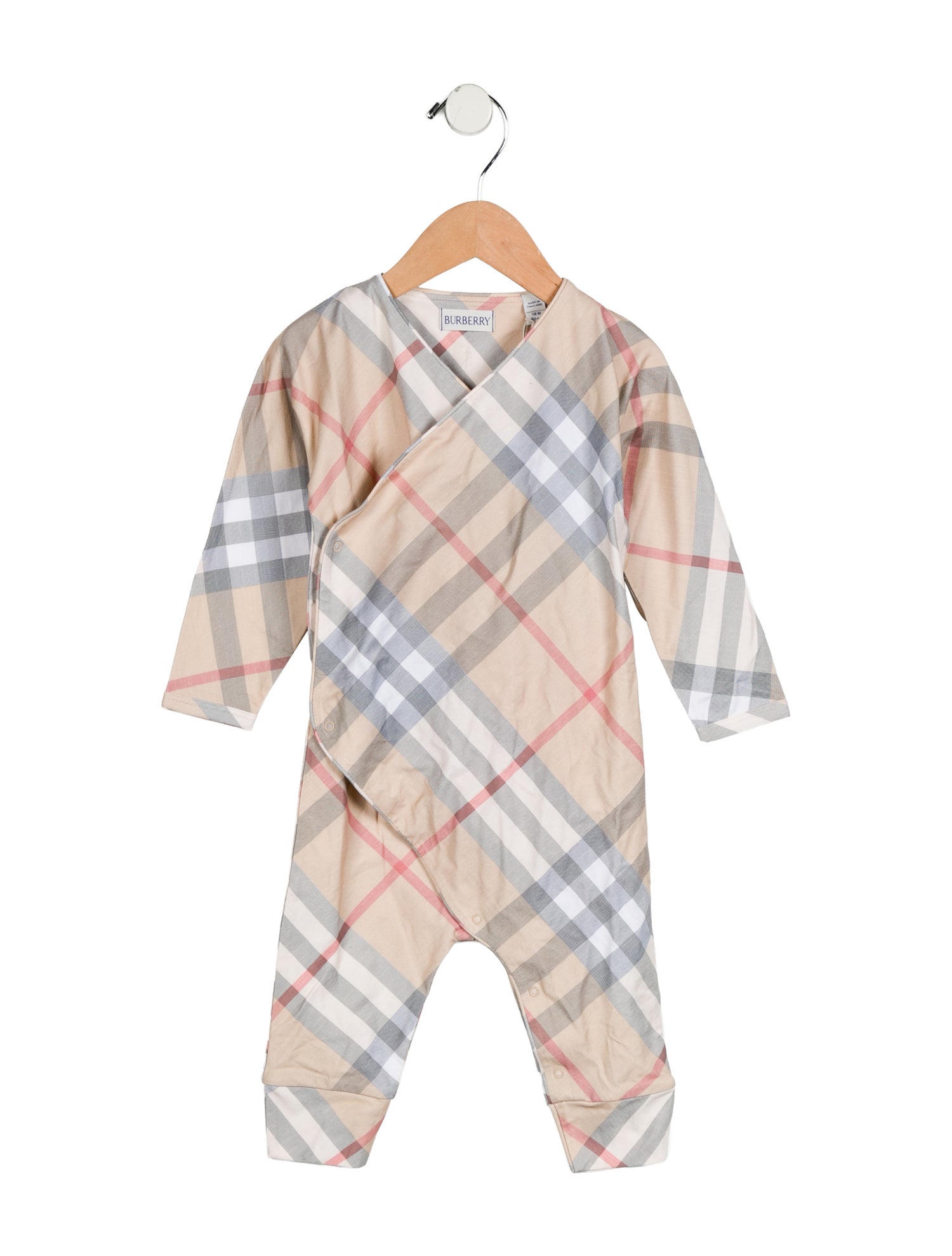 Burberry Toddler Boys' Nova Check Print Onesie w/Tags