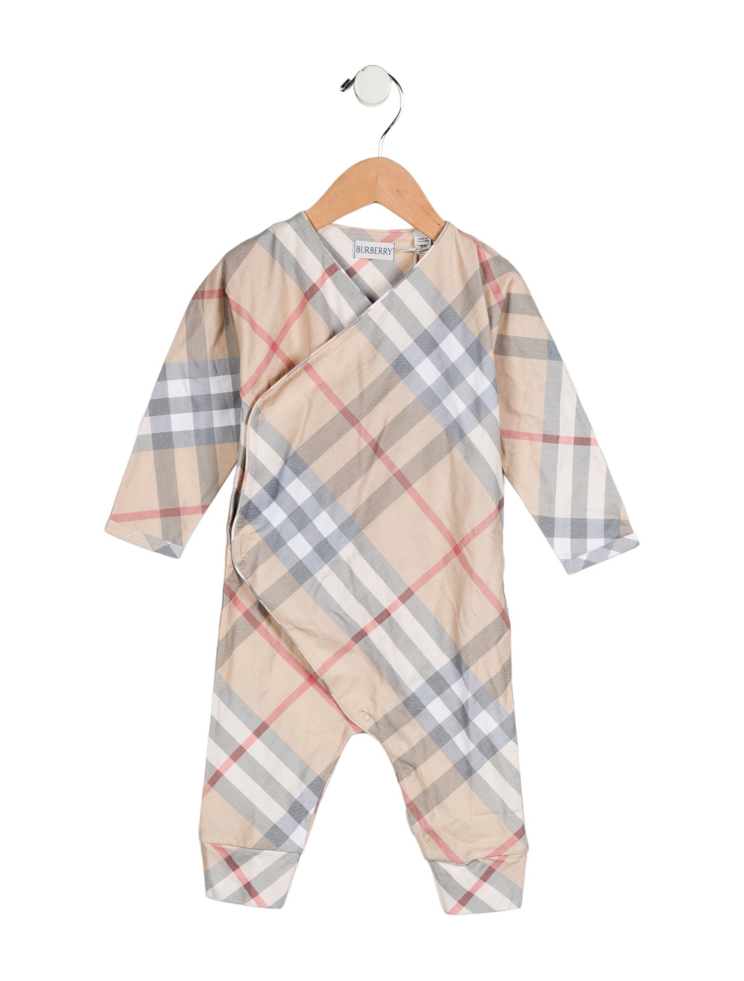 Burberry Toddler Boys' Nova Check Print Onesie w/Tags