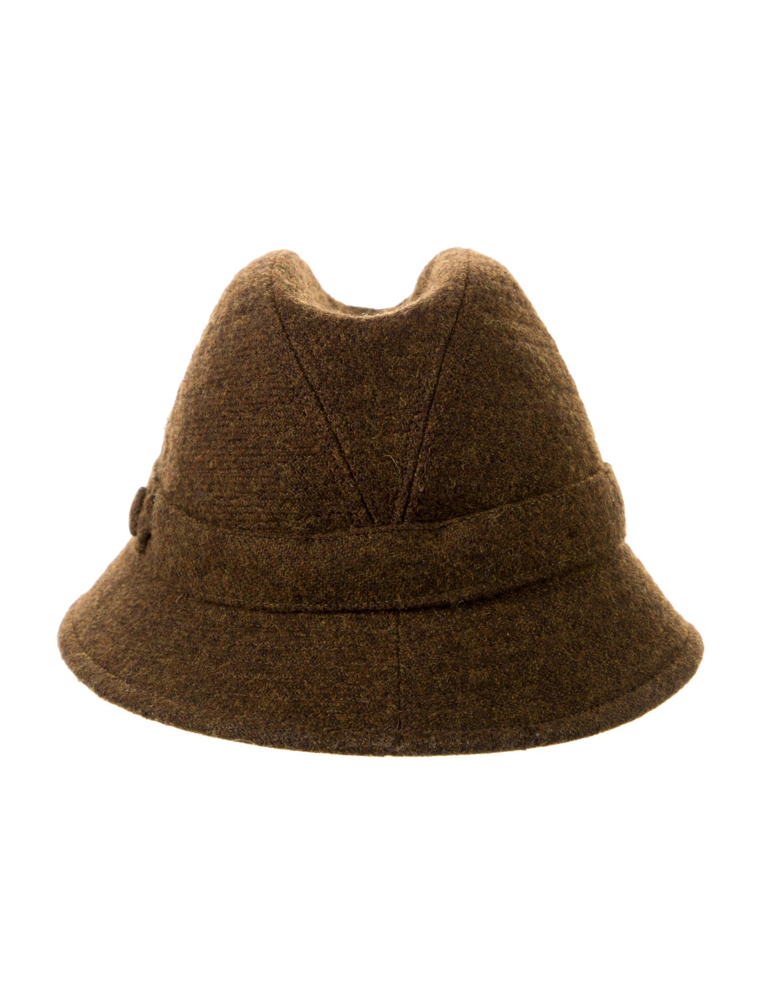 Burberry wool brown hat.