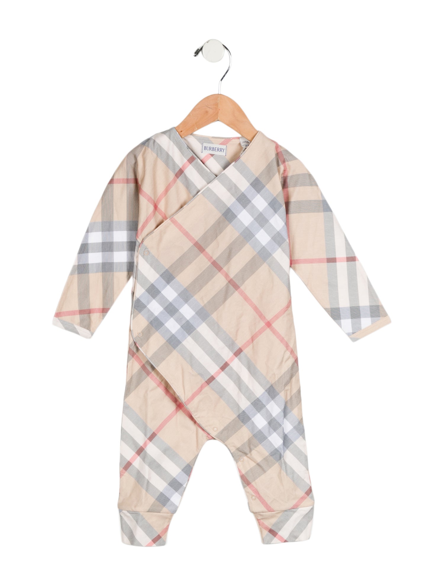Burberry Toddler Boys' Nova Check Print Onesie w/Tags