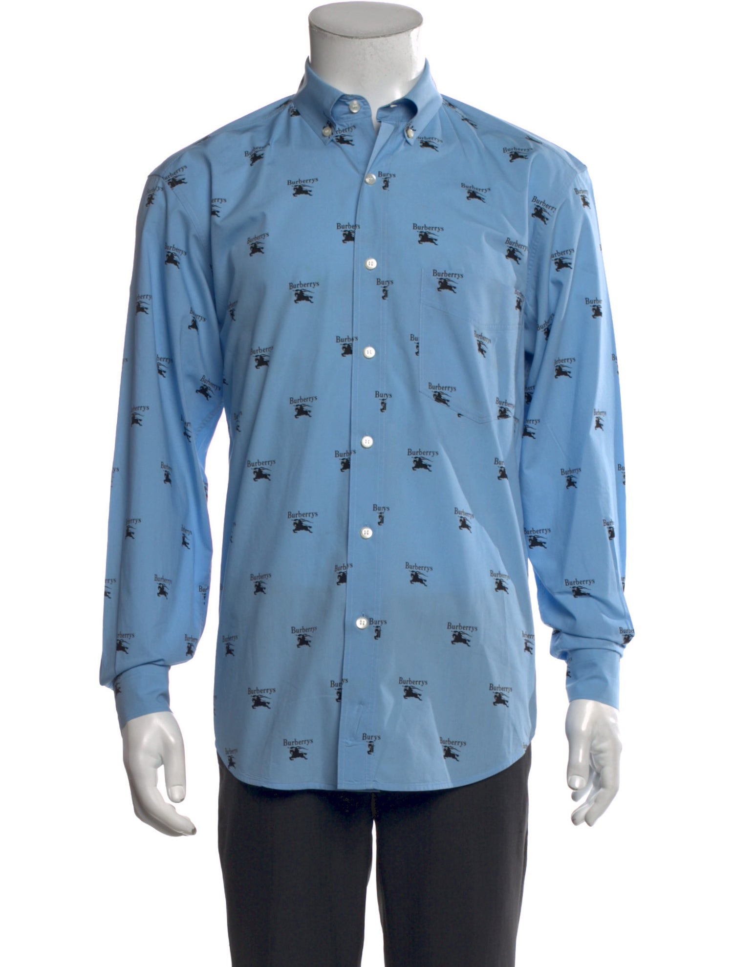 Burberry Printed Long Sleeve Shirt