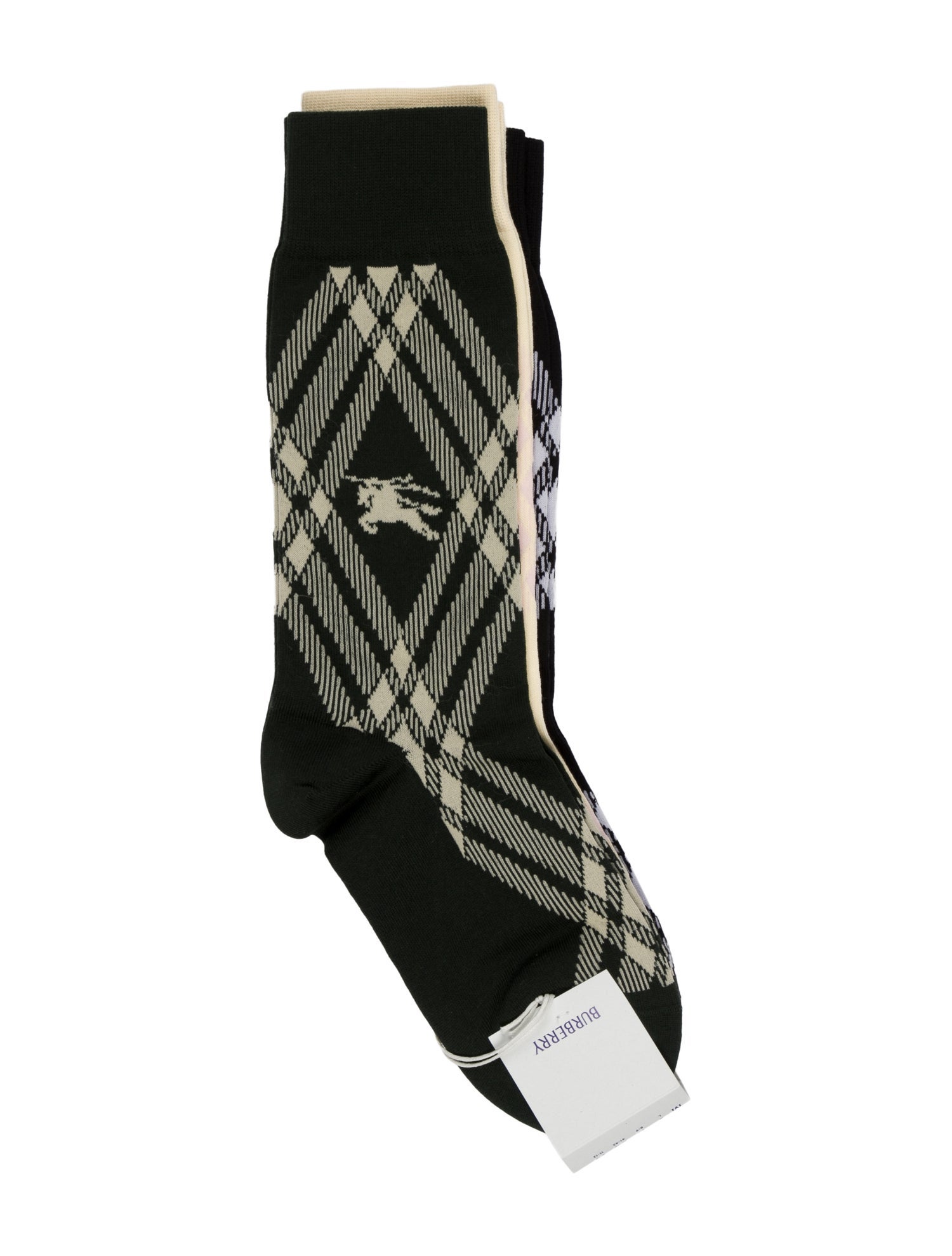 Burberry Patterned Long Socks