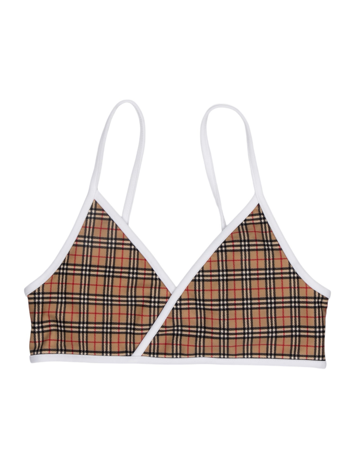 Burberry Girls' House Check Print Swimsuit Top w/Tags
