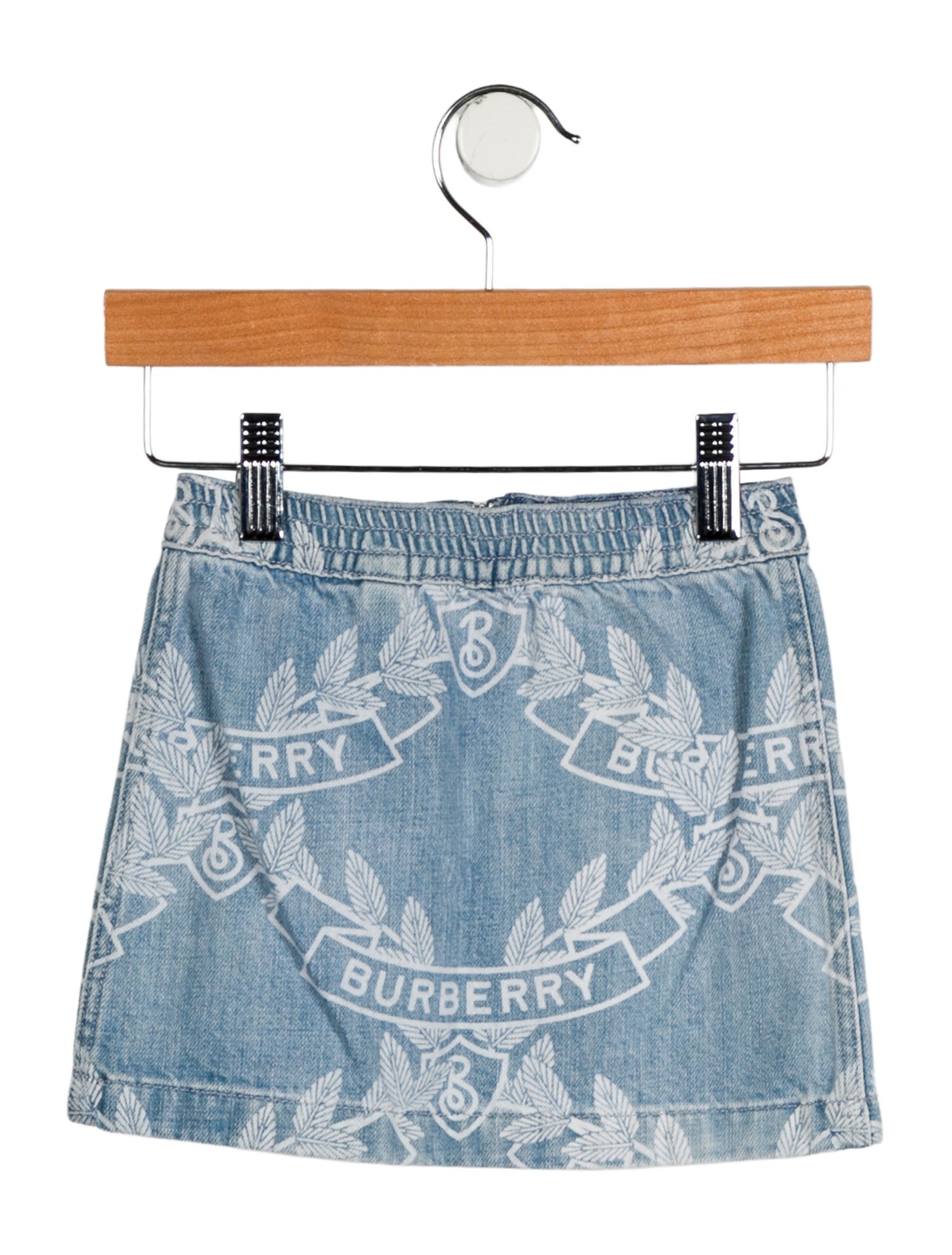 Burberry Toddler Girls' Burberry Print Denim Skirt w/Tags
