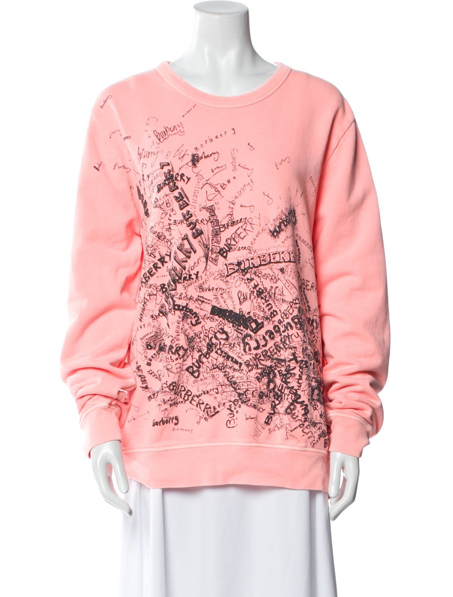 Burberry Graphic Print Crew Neck Sweatshirt