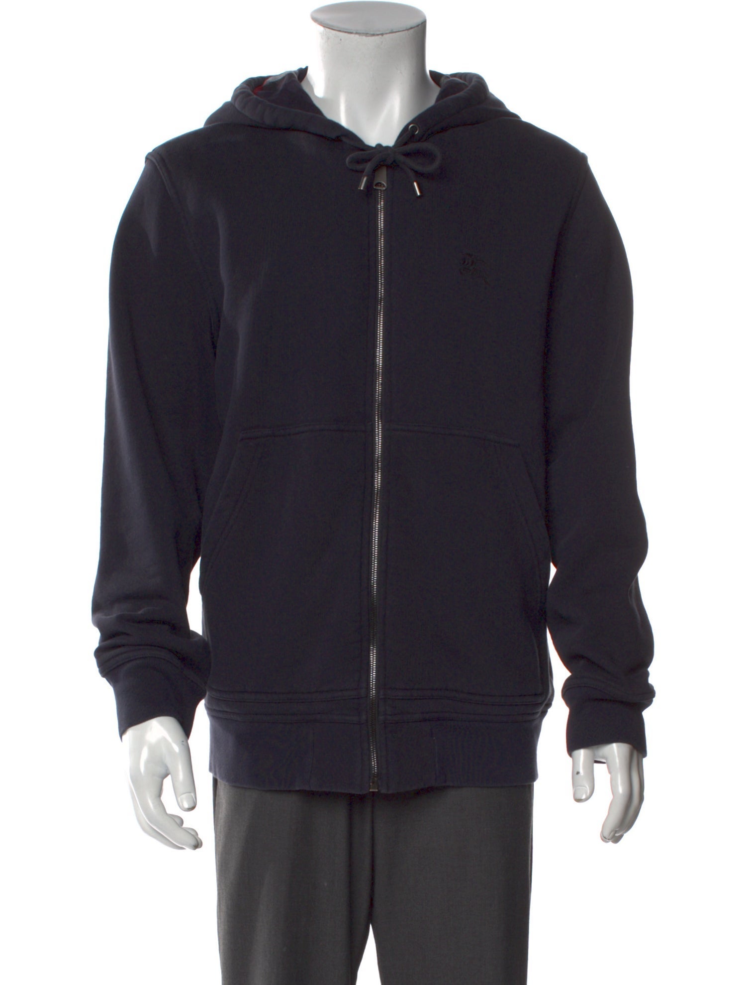 Burberry Nova Check Pattern Crew Neck Hoodie