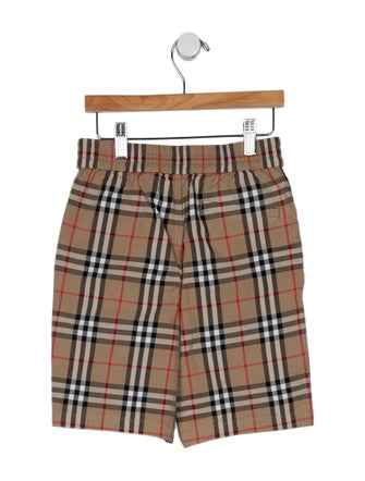 Burberry Boy's check print shorts