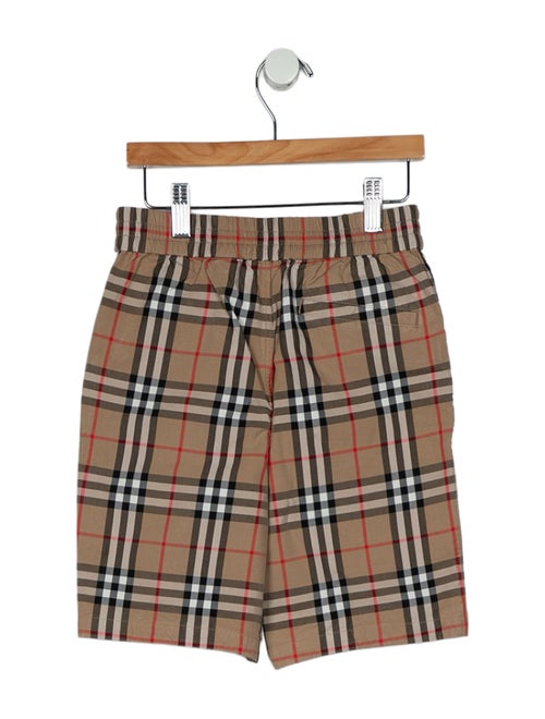 Burberry Boy's check print shorts