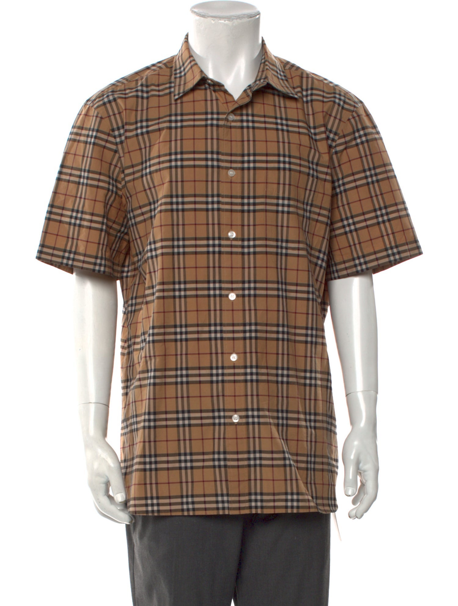 Burberry House Check Pattern Short Sleeve Shirt