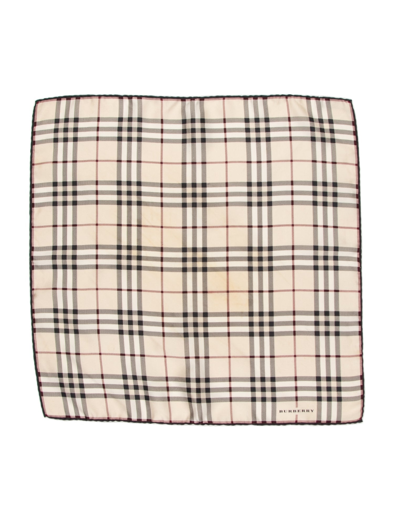 Burberry Silk Nova Check Pattern Scarf