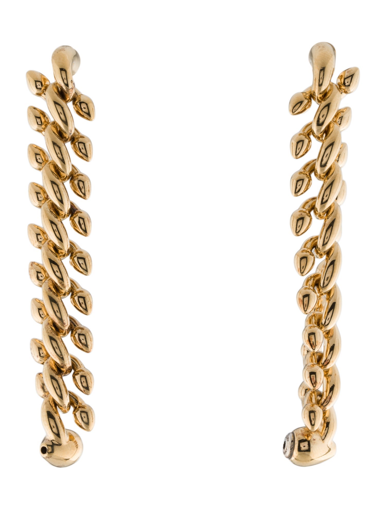 Burberry Spear Chain Drop Earrings