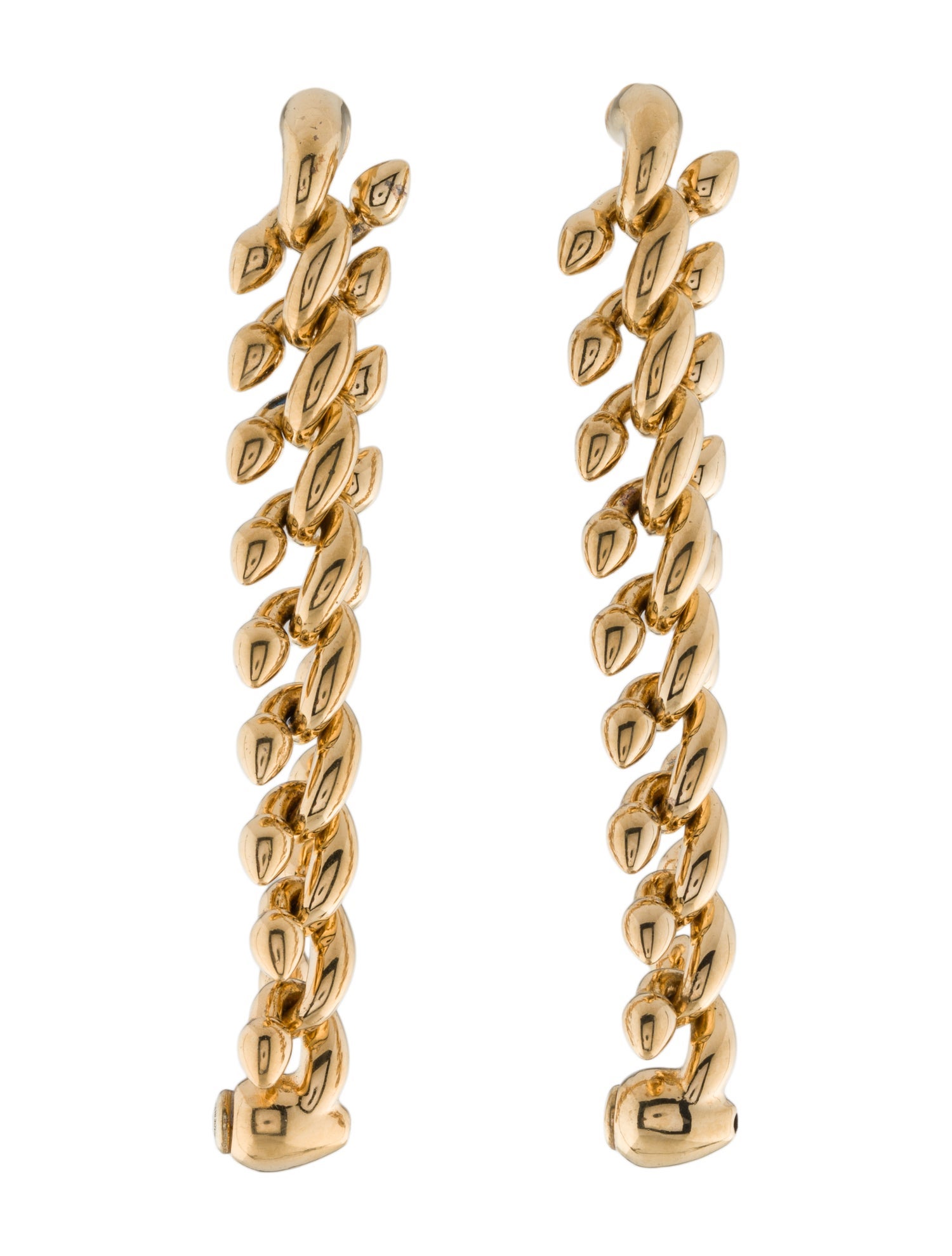Burberry Spear Chain Drop Earrings