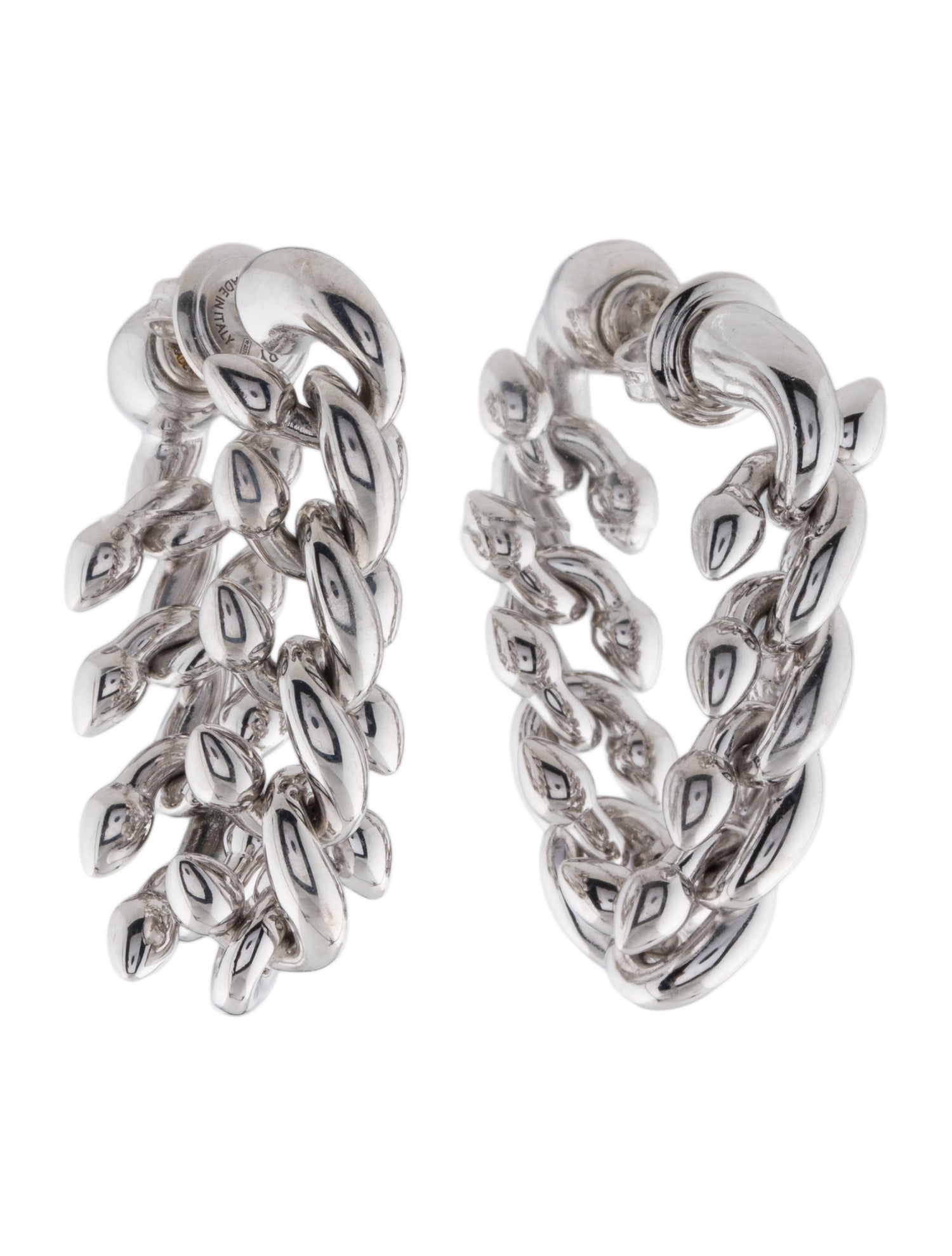 Burberry Spear Chain Drop Earrings