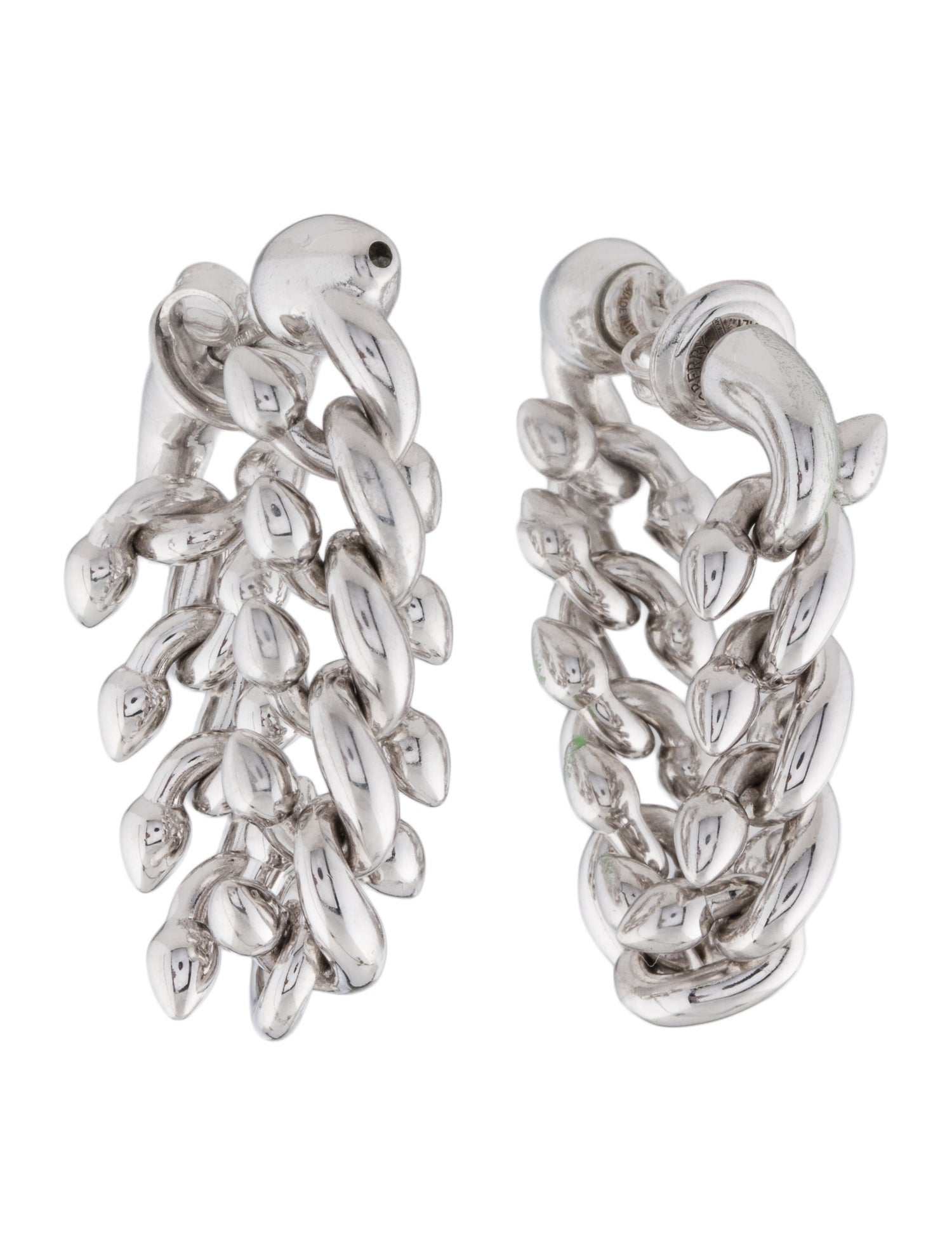 Burberry Spear Chain Drop Earrings