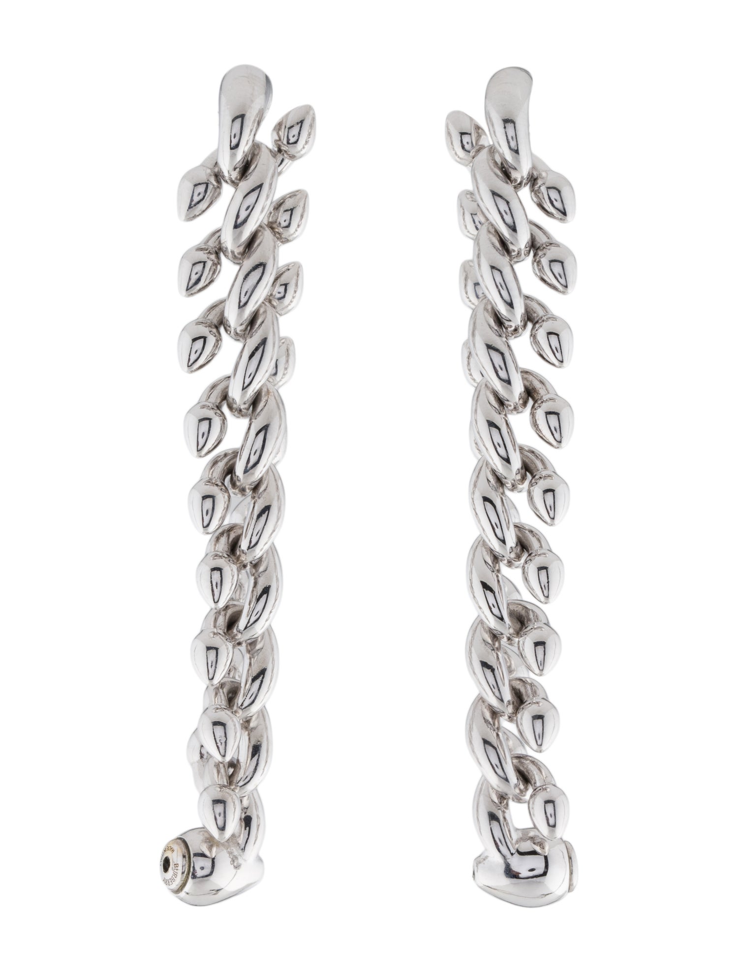 Burberry Spear Chain Drop Earrings