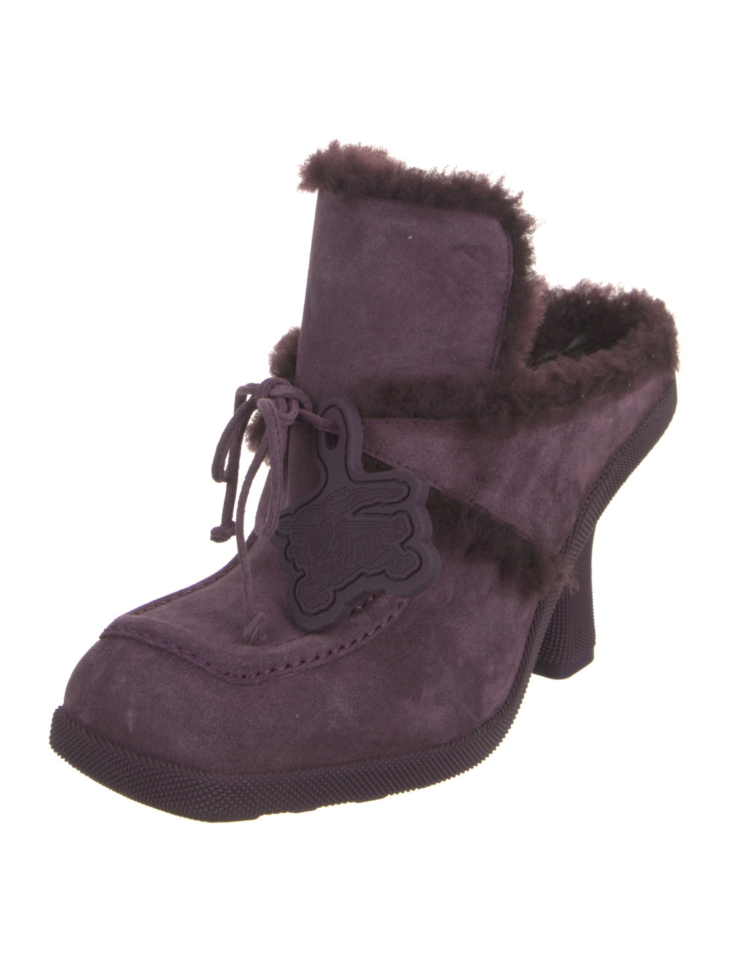 Burberry Shearling Mules