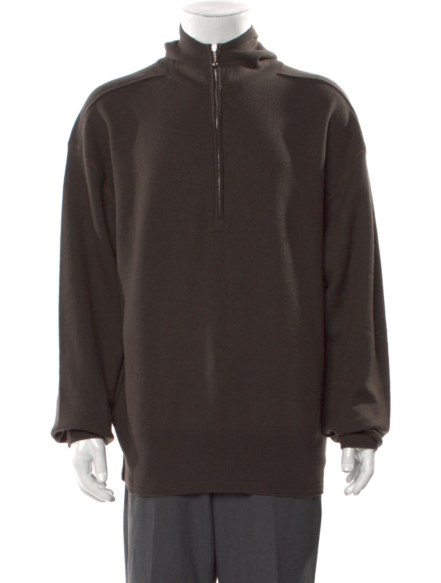 Burberry Wool Mock Neck Polo Sweater w/ Tags
