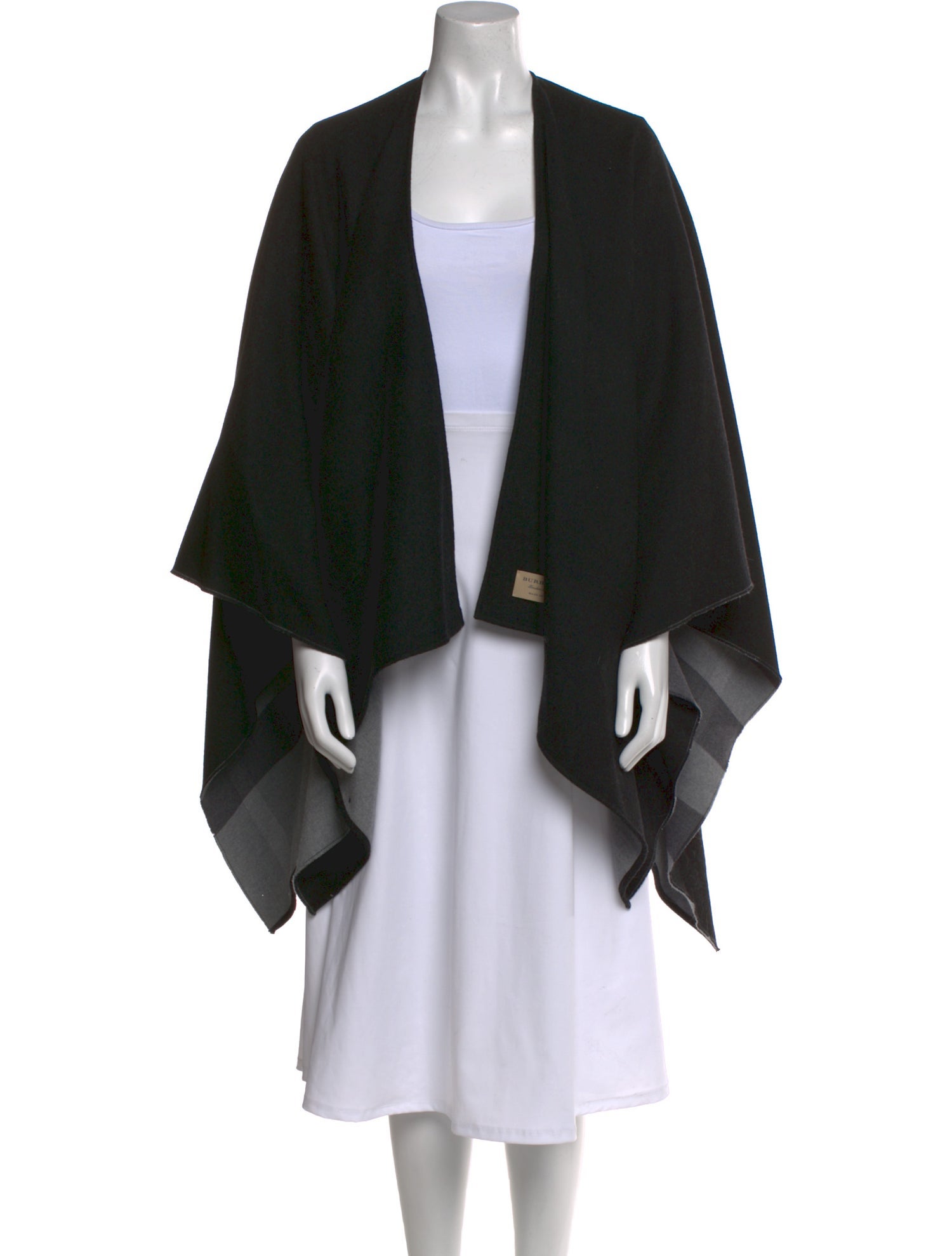 Burberry Merino Wool Open Front Sweater