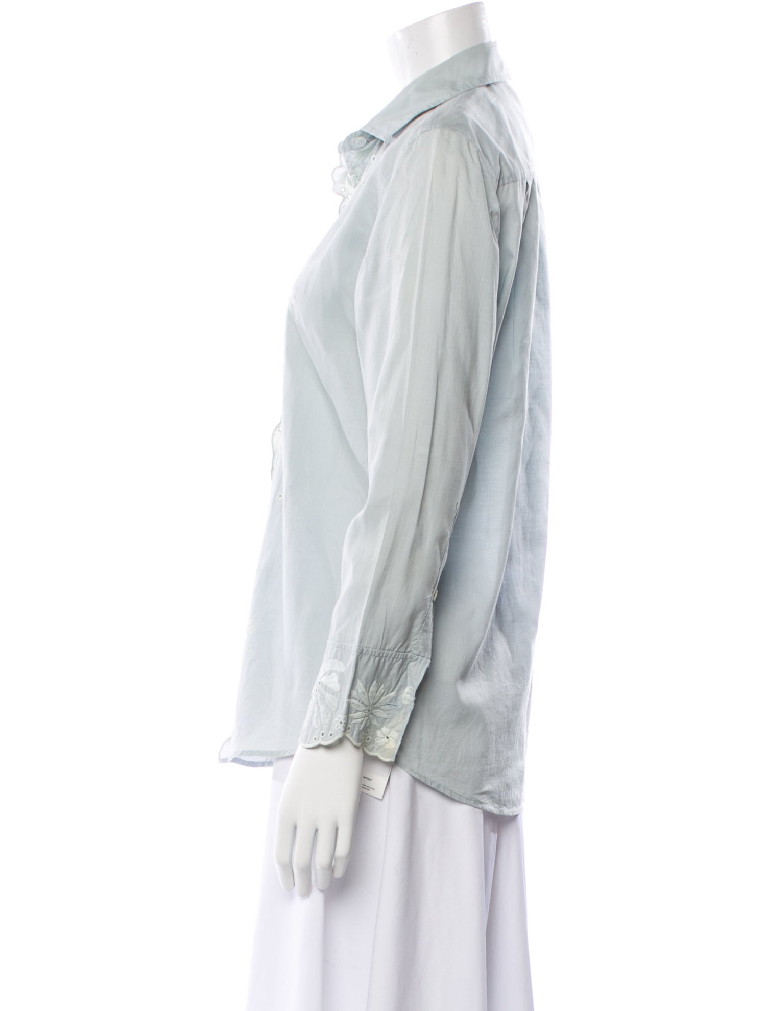 Burberry Prorsum Long Sleeve Button-Up Top