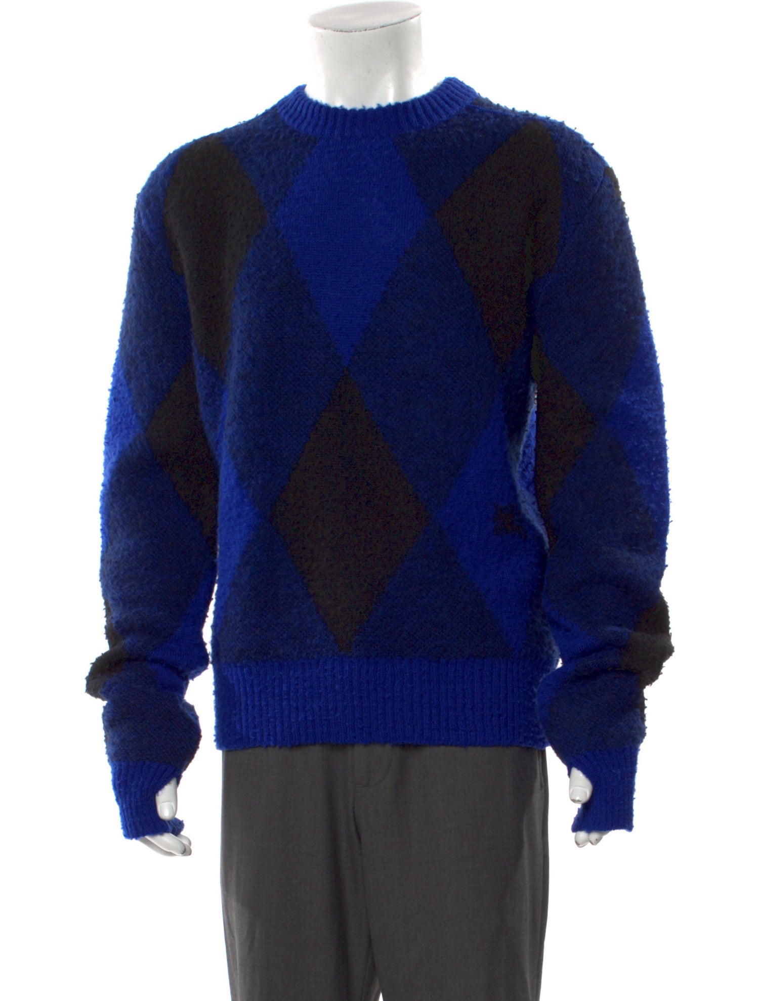 Burberry Wool Plaid Print Pullover w/ Tags