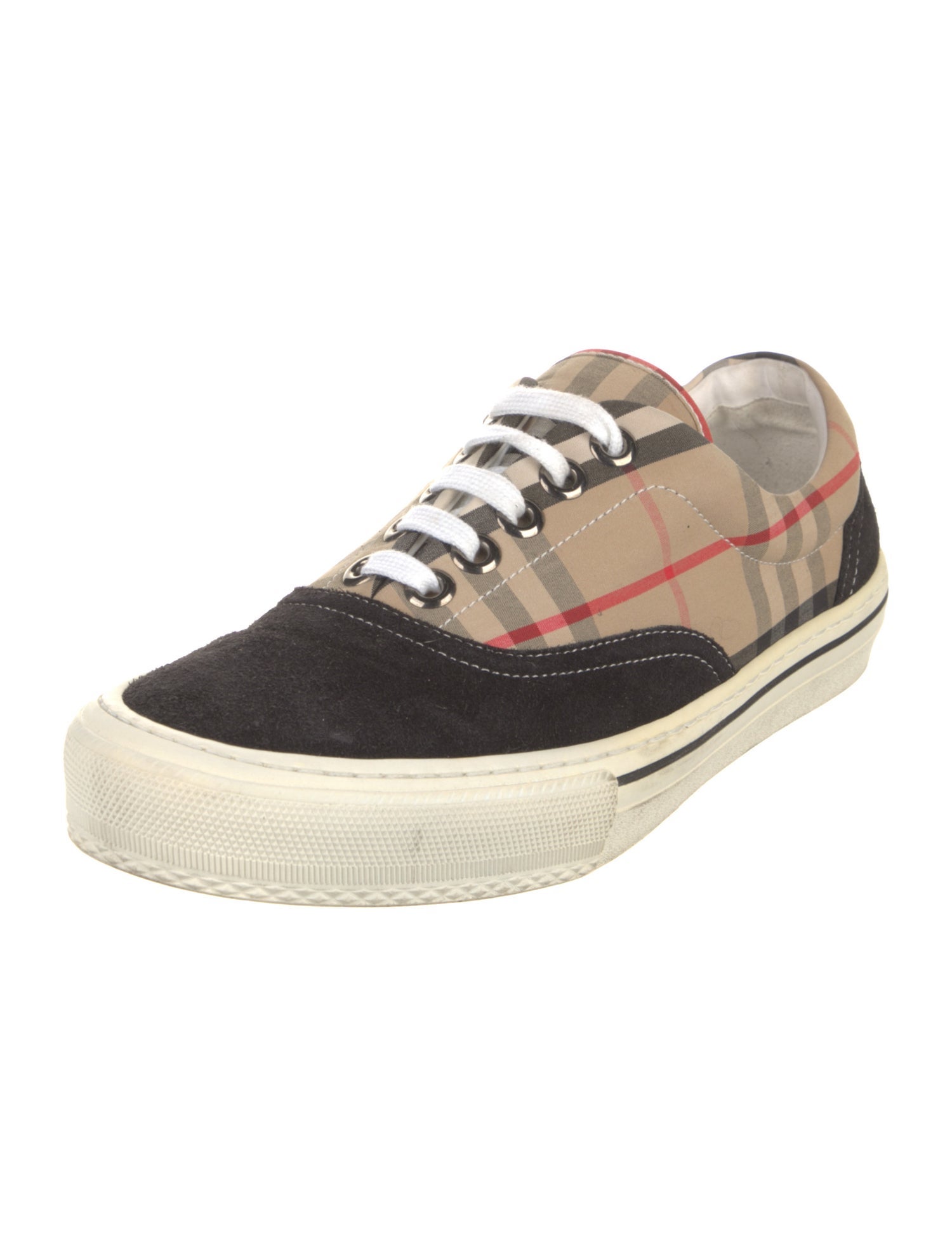 Burberry Suede Printed Sneakers