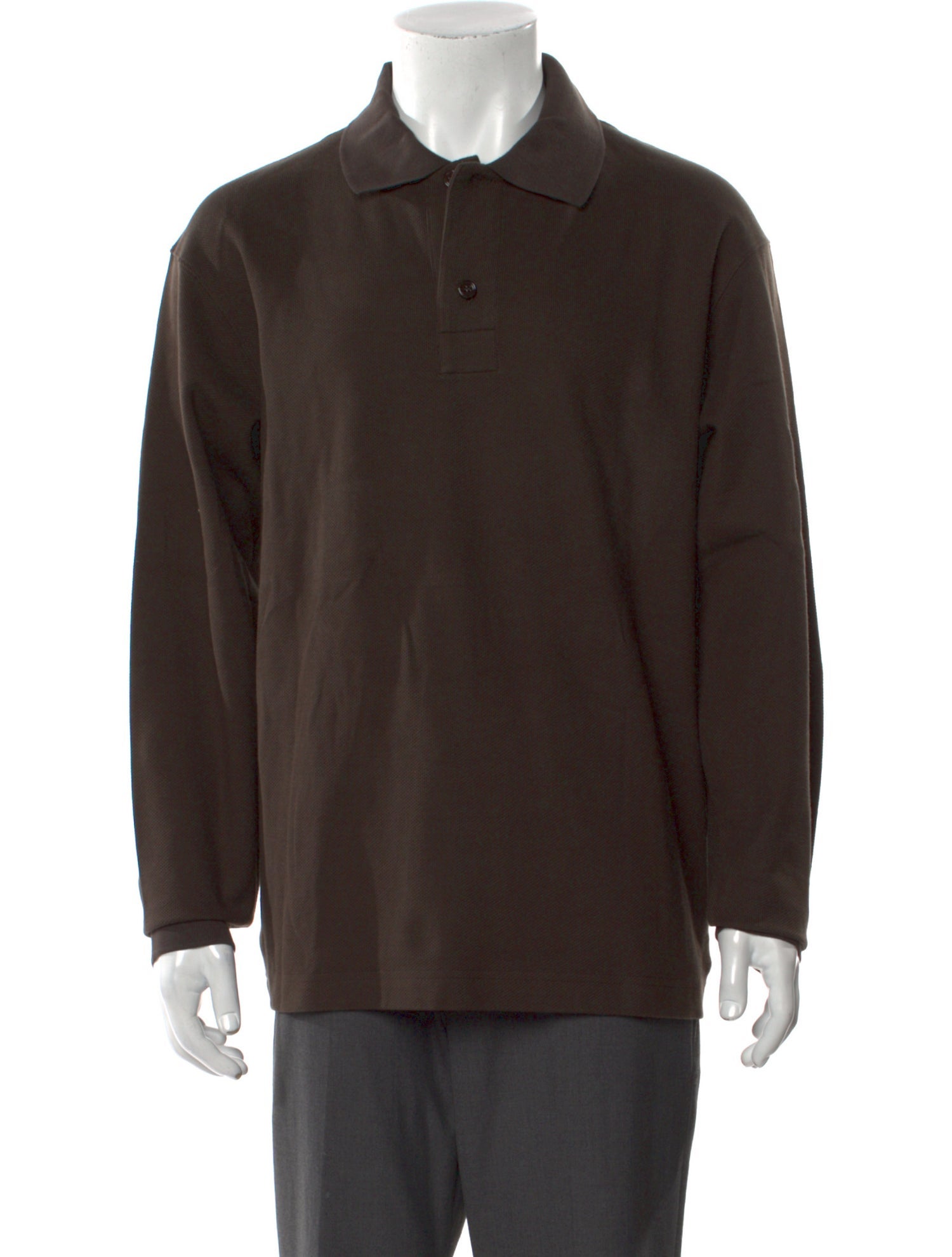 Burberry Collar Long Sleeve Polo Shirt w/ Tags