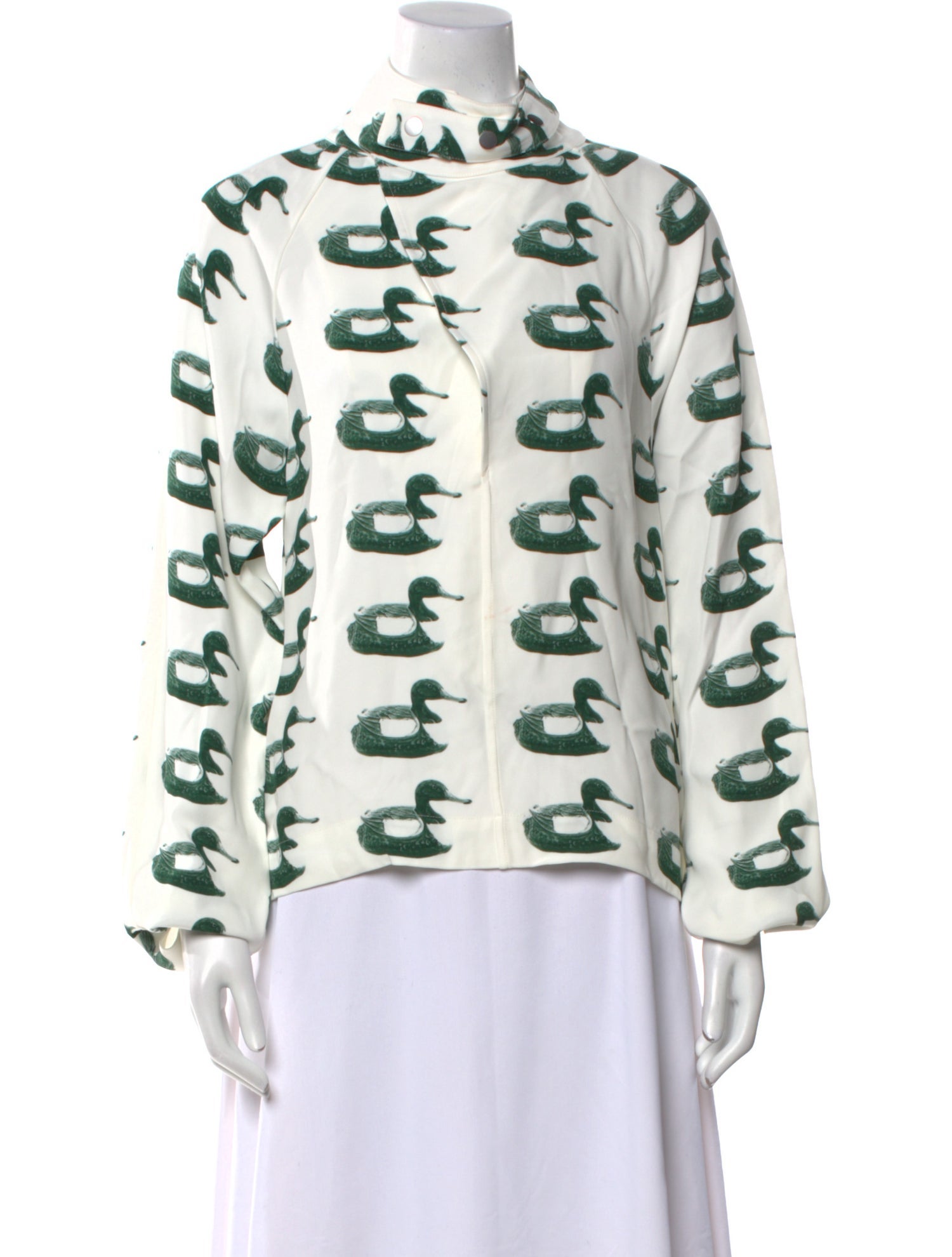Burberry Printed Mock Neck Sweatshirt w/ Tags