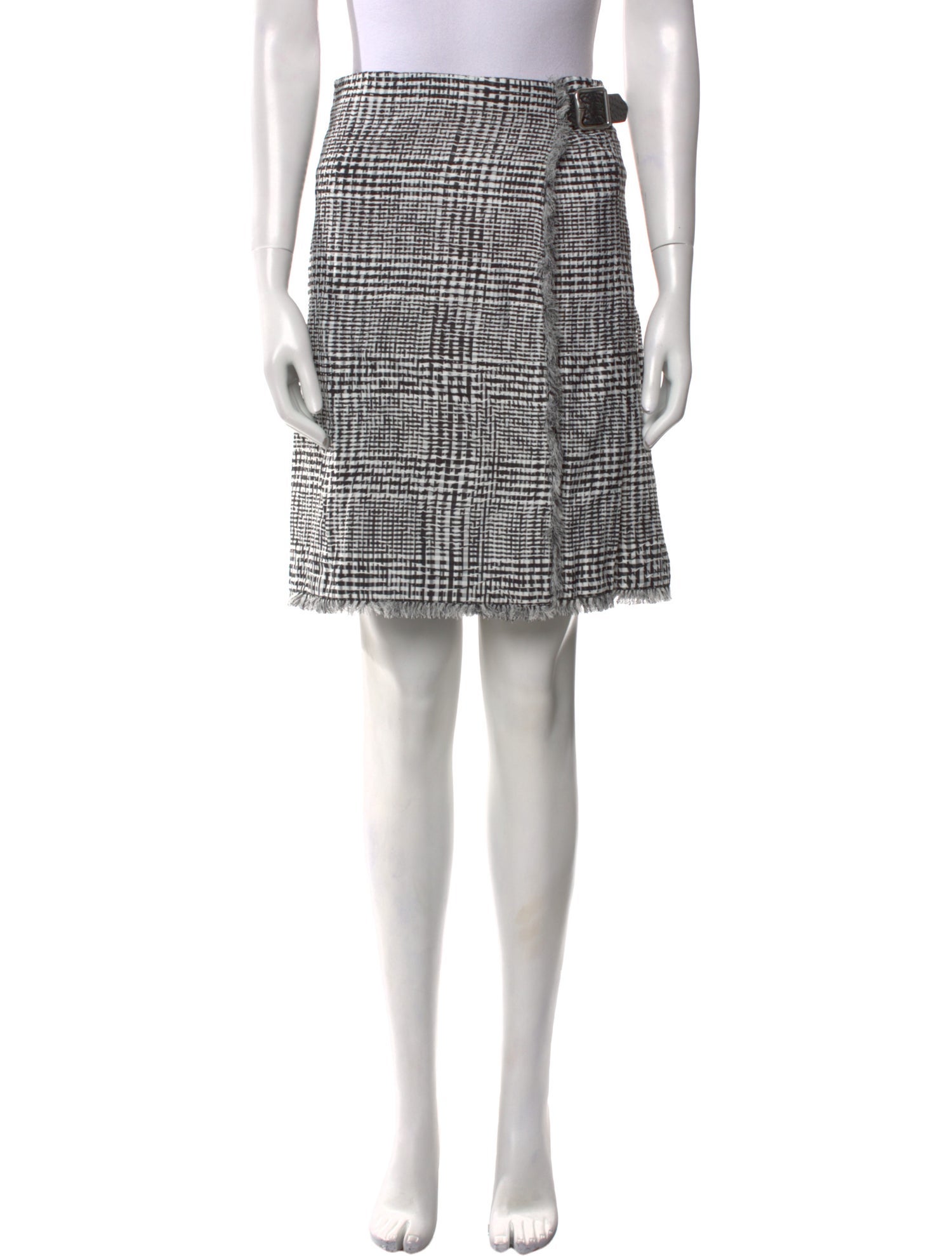 Burberry Plaid Print Knee-Length Skirt w/ Tags