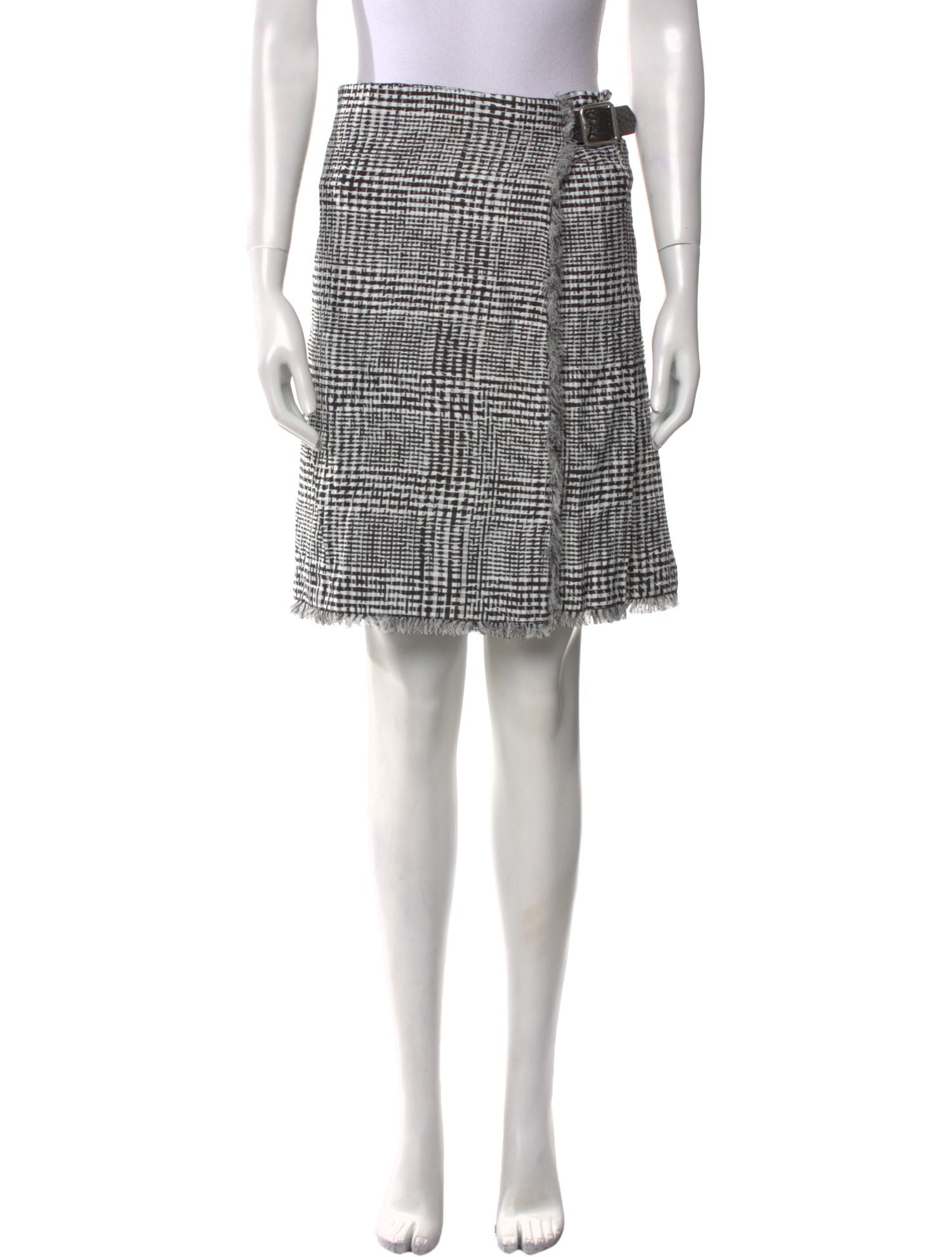 Burberry Plaid Print Knee-Length Skirt w/ Tags