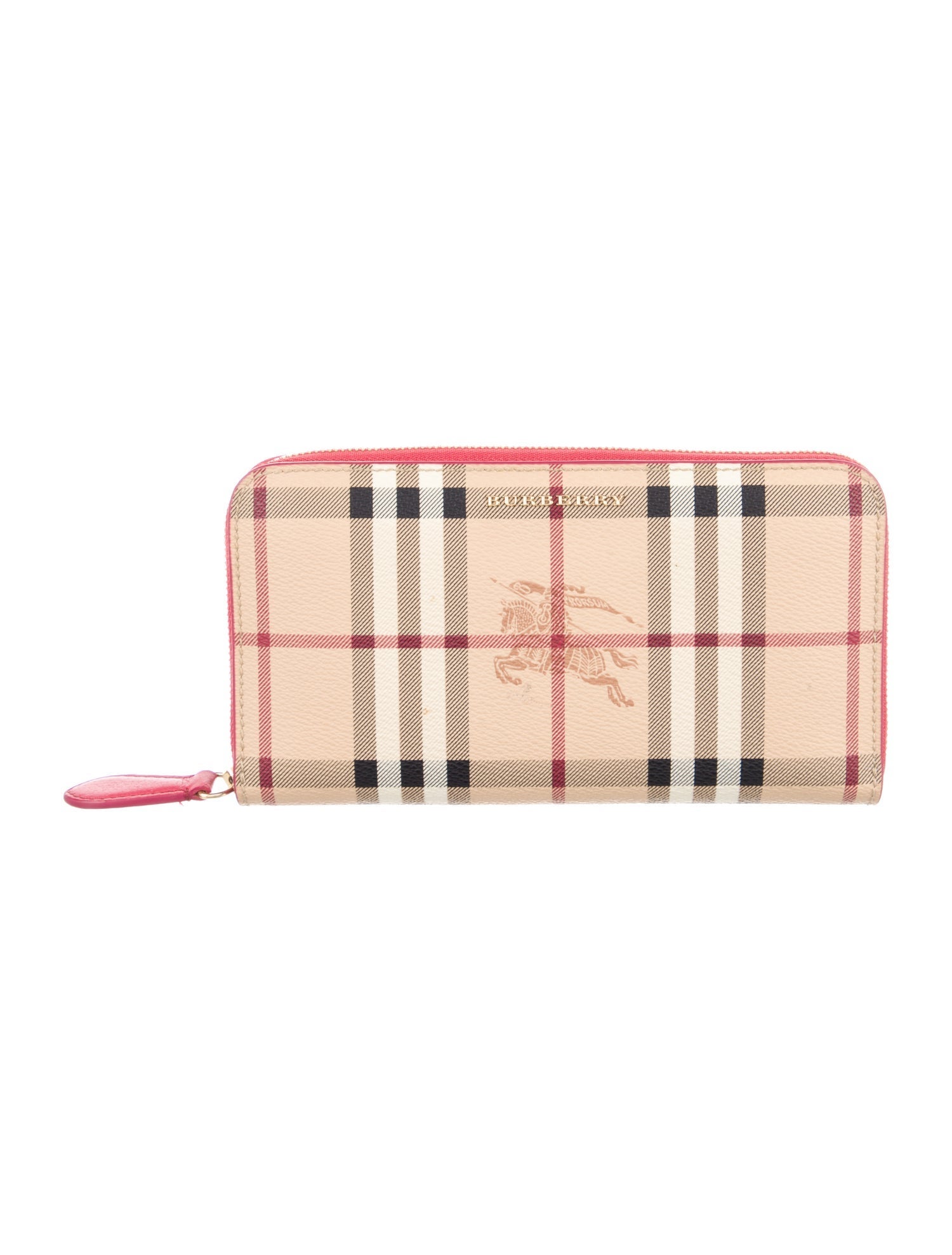 Burberry Plaid Print Continental Wallet