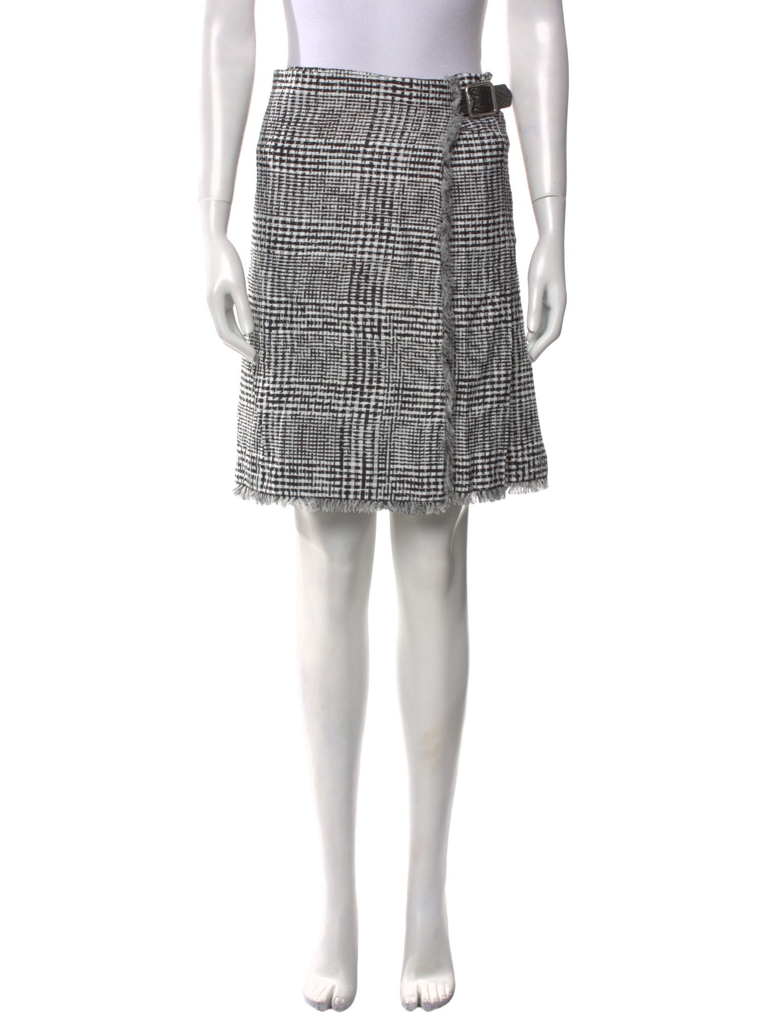 Burberry Plaid Print Knee-Length Skirt w/ Tags