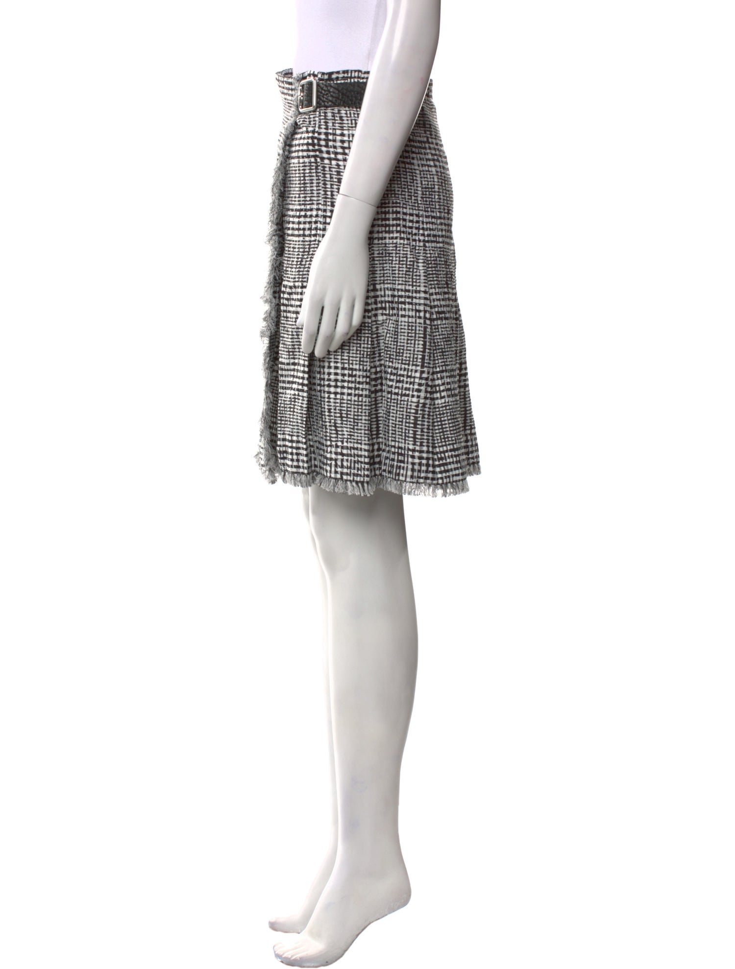 Burberry Plaid Print Knee-Length Skirt w/ Tags