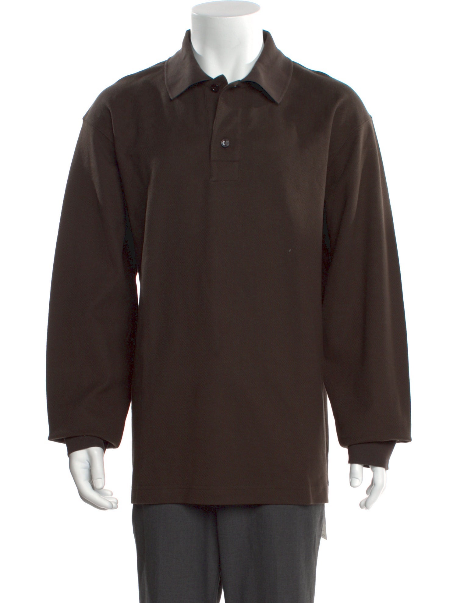 Burberry Collar Long Sleeve Polo Shirt w/ Tags