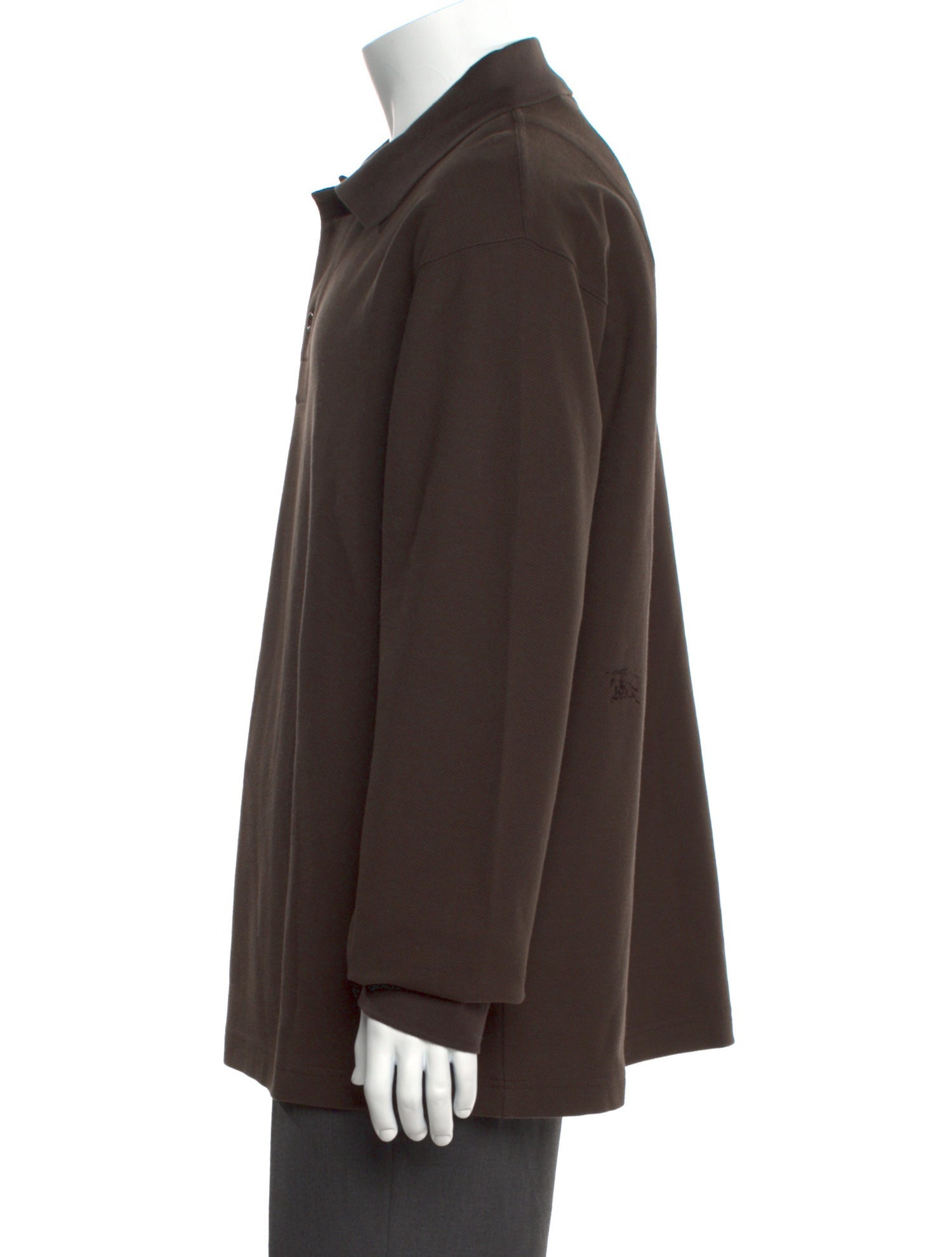 Burberry Collar Long Sleeve Polo Shirt w/ Tags