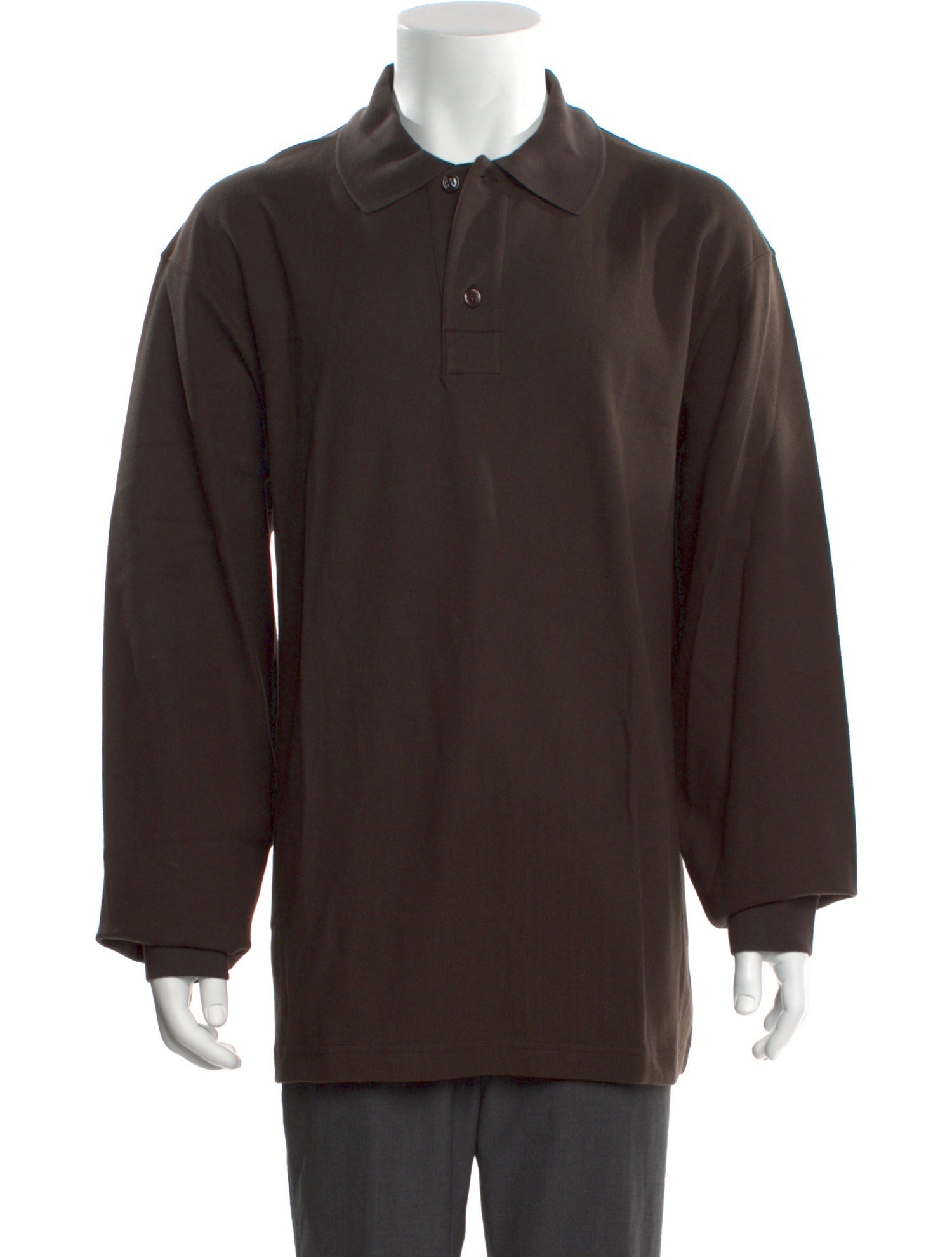 Burberry Collar Long Sleeve Polo Shirt w/ Tags