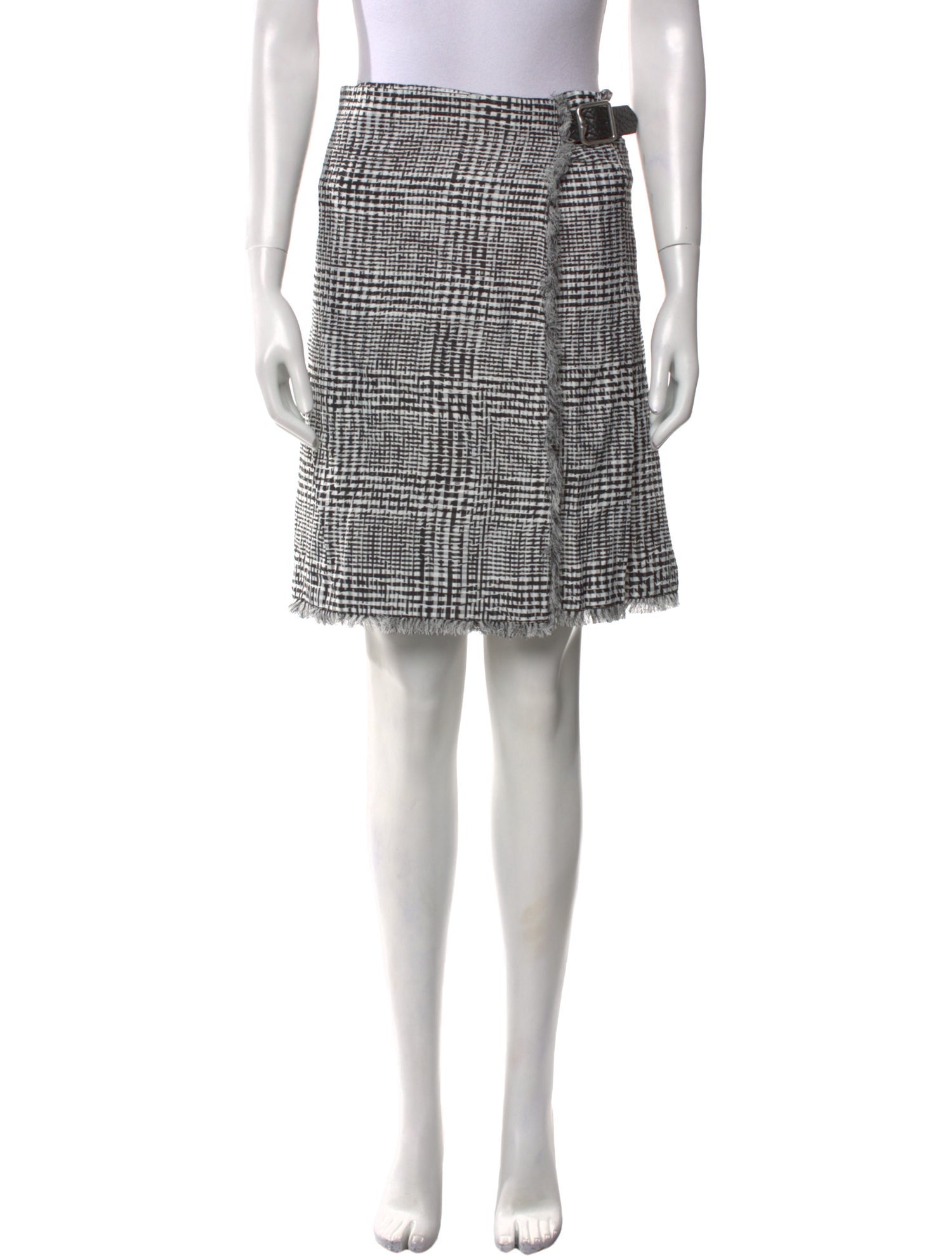 Burberry Plaid Print Knee-Length Skirt w/ Tags