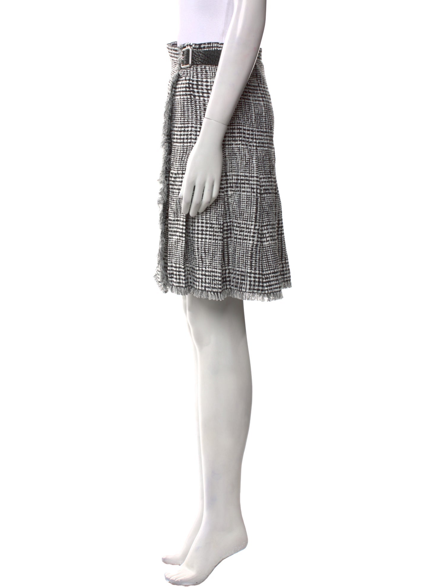 Burberry Plaid Print Knee-Length Skirt w/ Tags