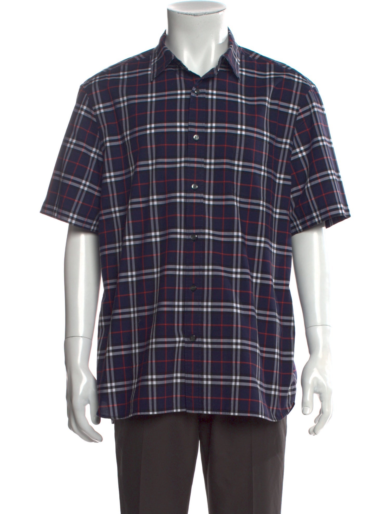 Burberry Nova Check Pattern Short Sleeve Shirt