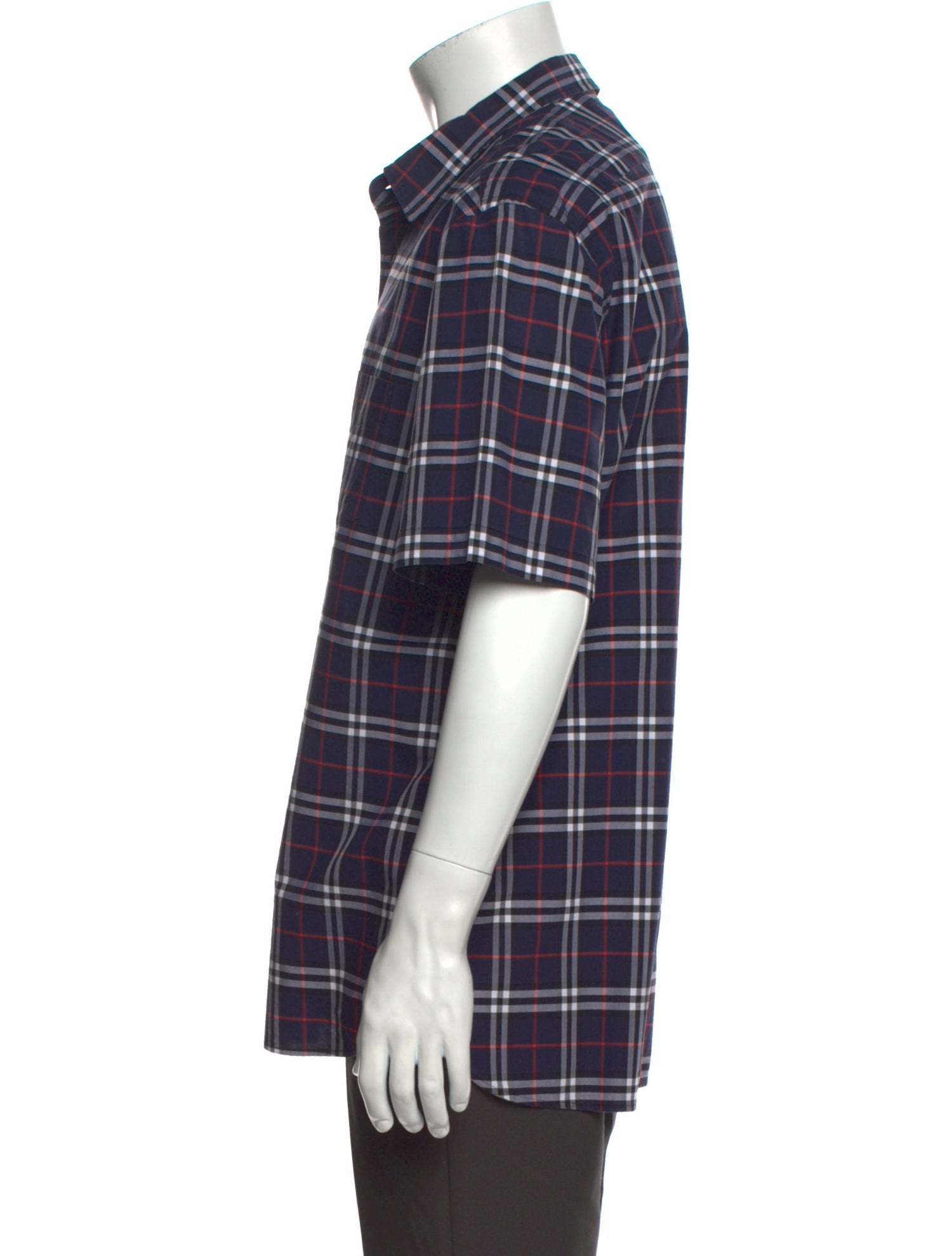 Burberry Nova Check Pattern Short Sleeve Shirt
