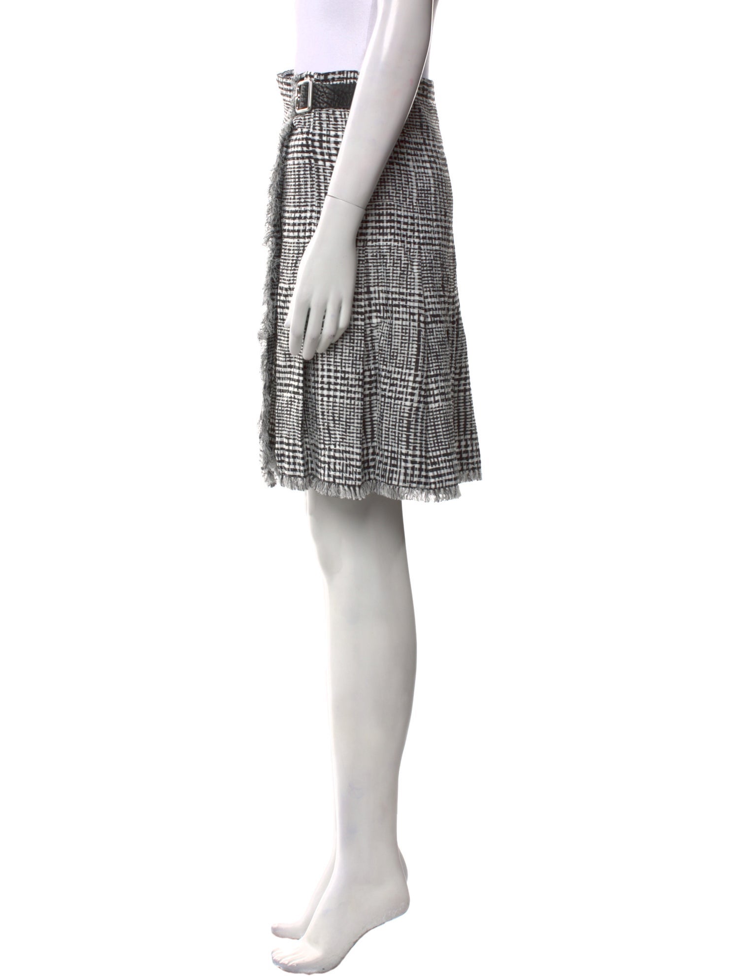 Burberry Plaid Print Knee-Length Skirt w/ Tags