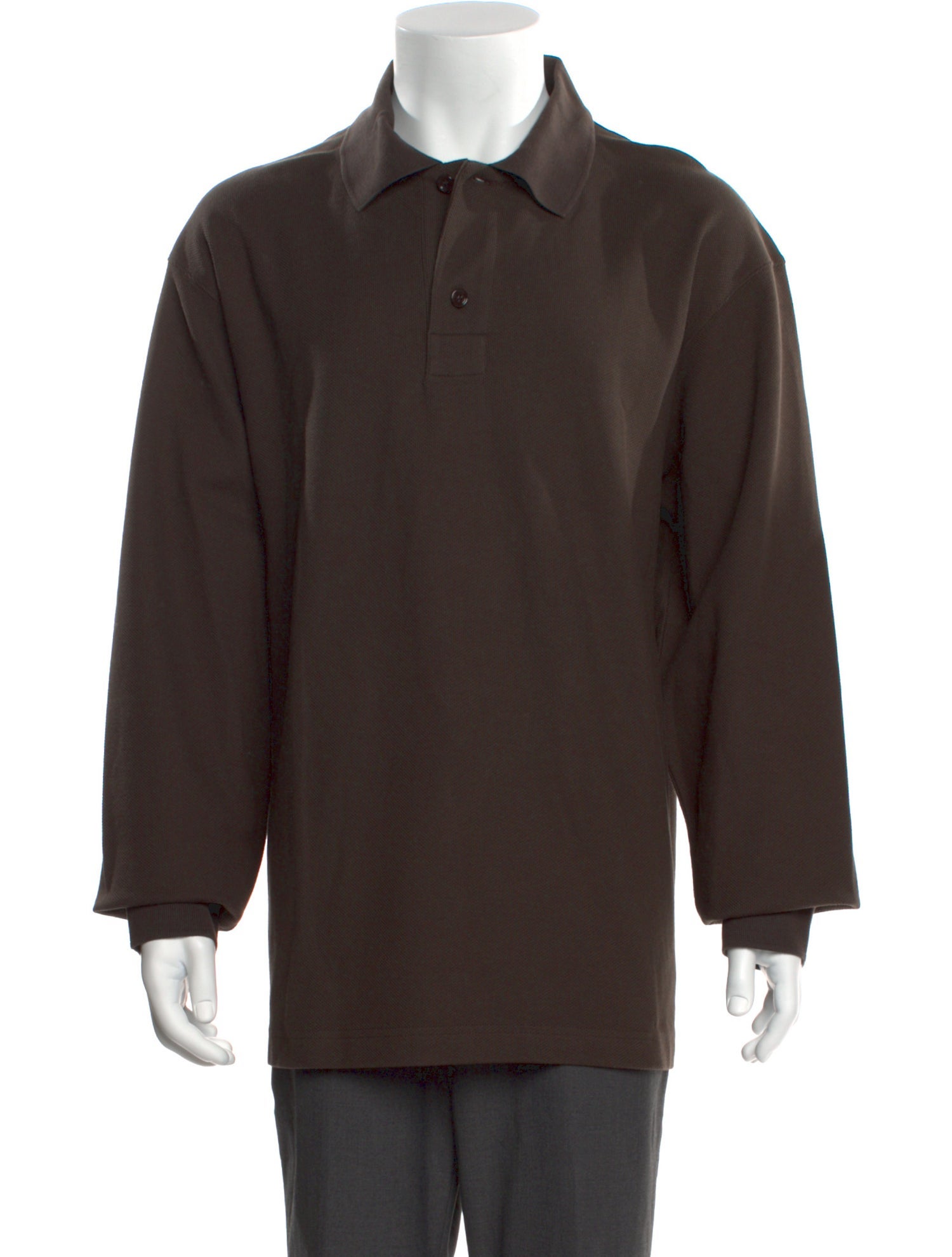 Burberry Collar Long Sleeve Polo Shirt w/ Tags