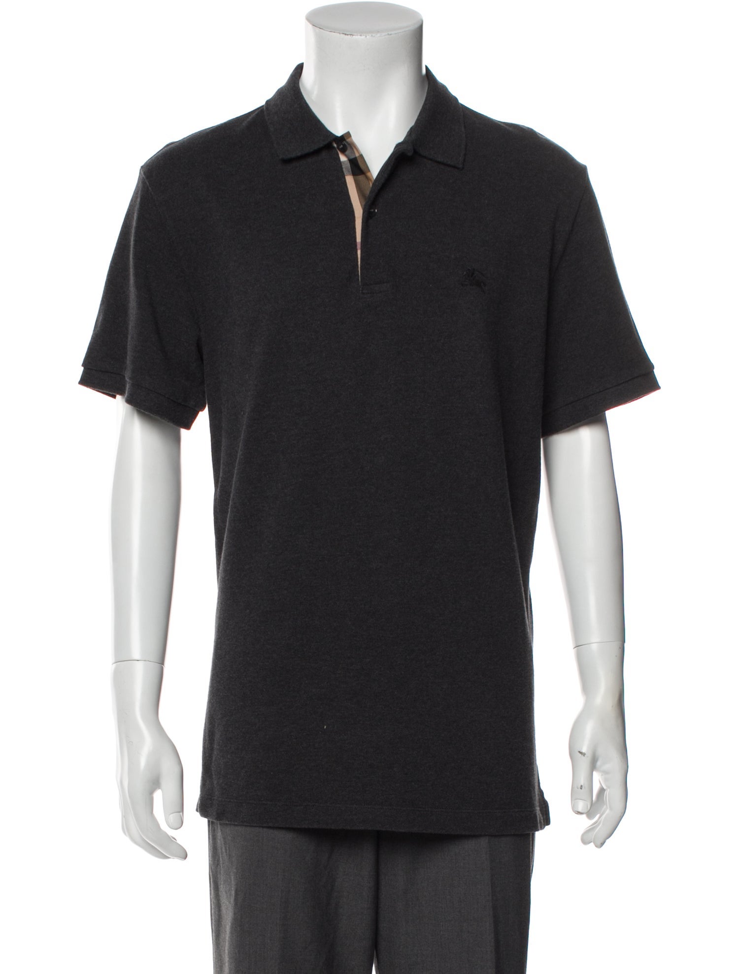Burberry TB Monogram Collar Polo Shirt